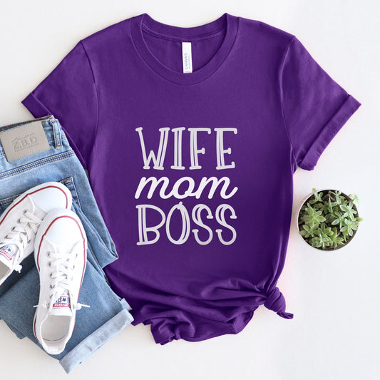 T-shirt pour maman, t-shirt épouse maman patronne, t-shirt cadeau pour maman, t-shirt cadeau fête des mères, t-shirt vie de maman, t-shirt parental