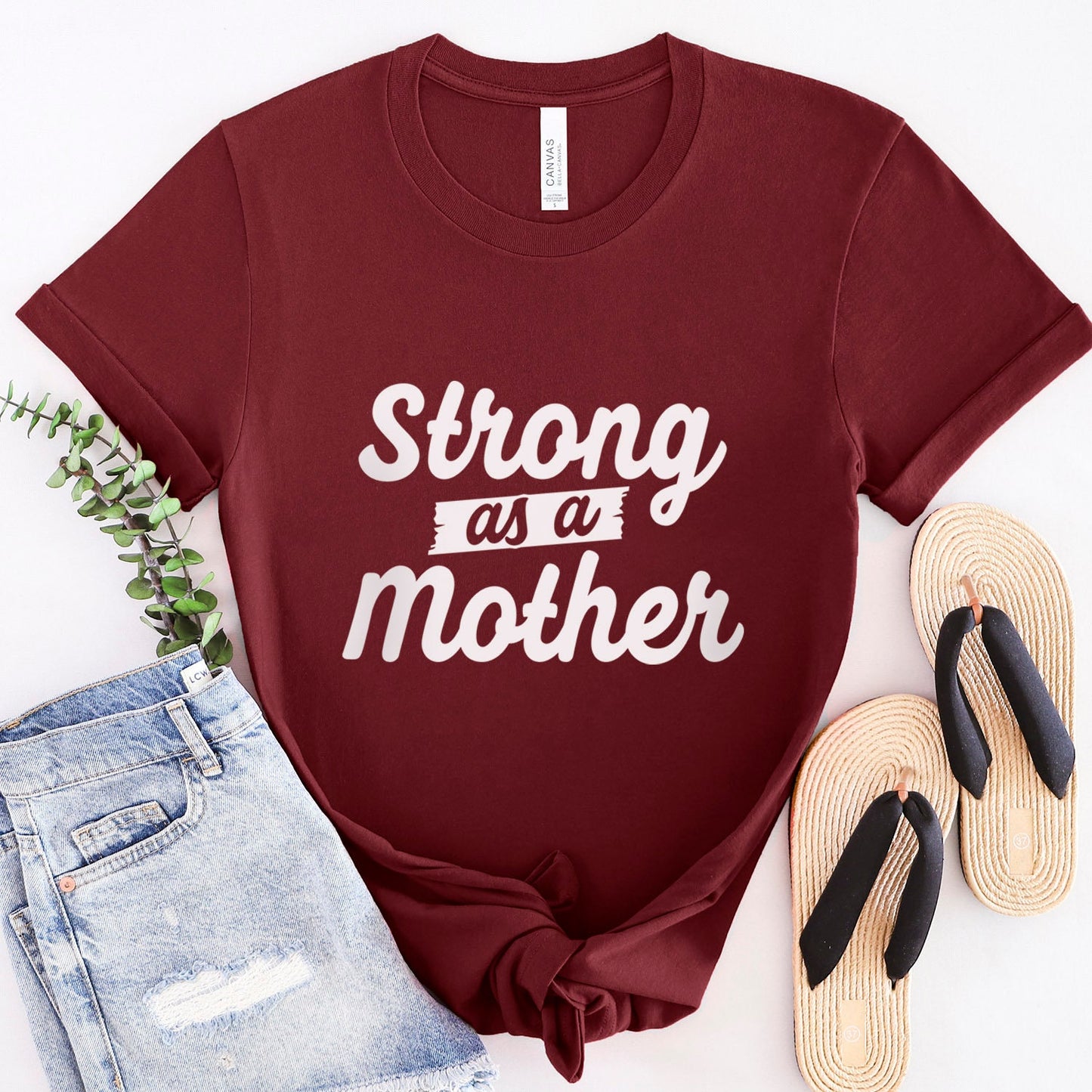 T-shirt Forte comme une mère, T-shirt Vie de maman, T-shirt cadeau pour maman, T-shirt cadeau fête des mères, T-shirt pour mères, T-shirt parental drôle