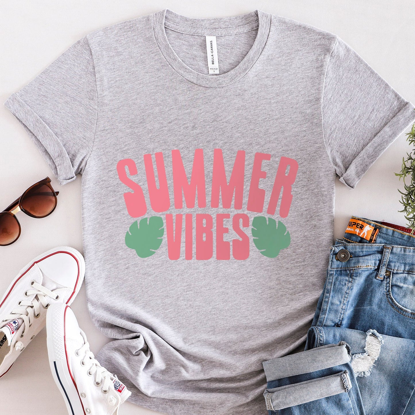 Summer Vibes T-shirt, Summer Shirts for Women, Beach Shirts for Women, Vacation Mode, Vacation Shirt, Sun and Beach Shirt