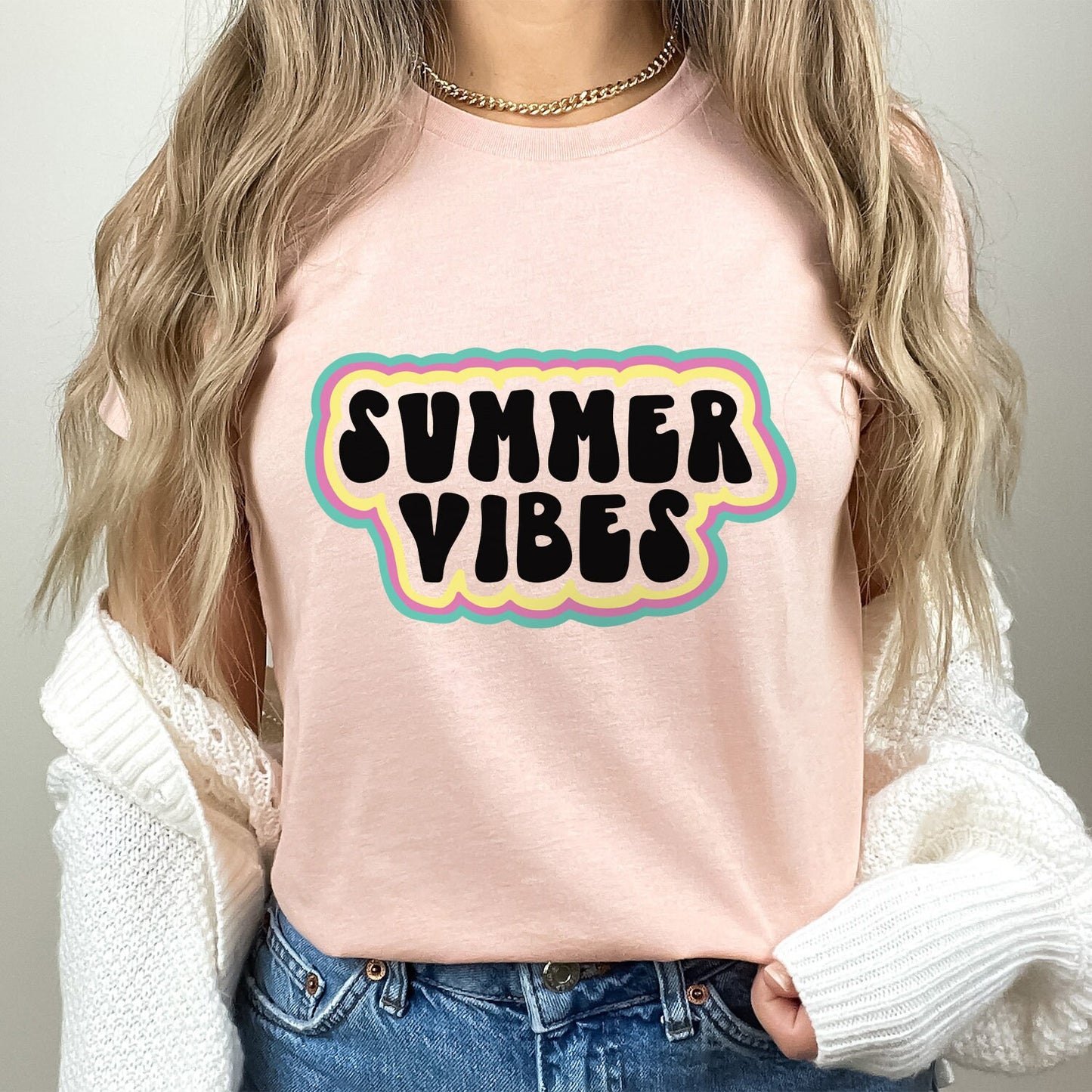 Summer Vibes T-Shirt, Beach Shirt, Cool Summer T-shirt, Vacation Shirt, Happy Summer Shirt, Summer Gift T-shirt