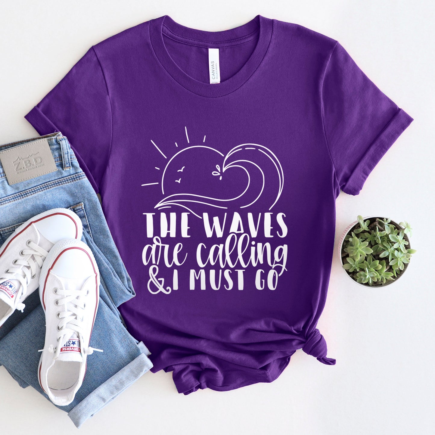 Surf T-shirt, The Waves are Calling T-shirt, Summer Shirt, Beach Shirt, Surfing Shirt, Vacation Shirt, Surf Lover Gift Shirt