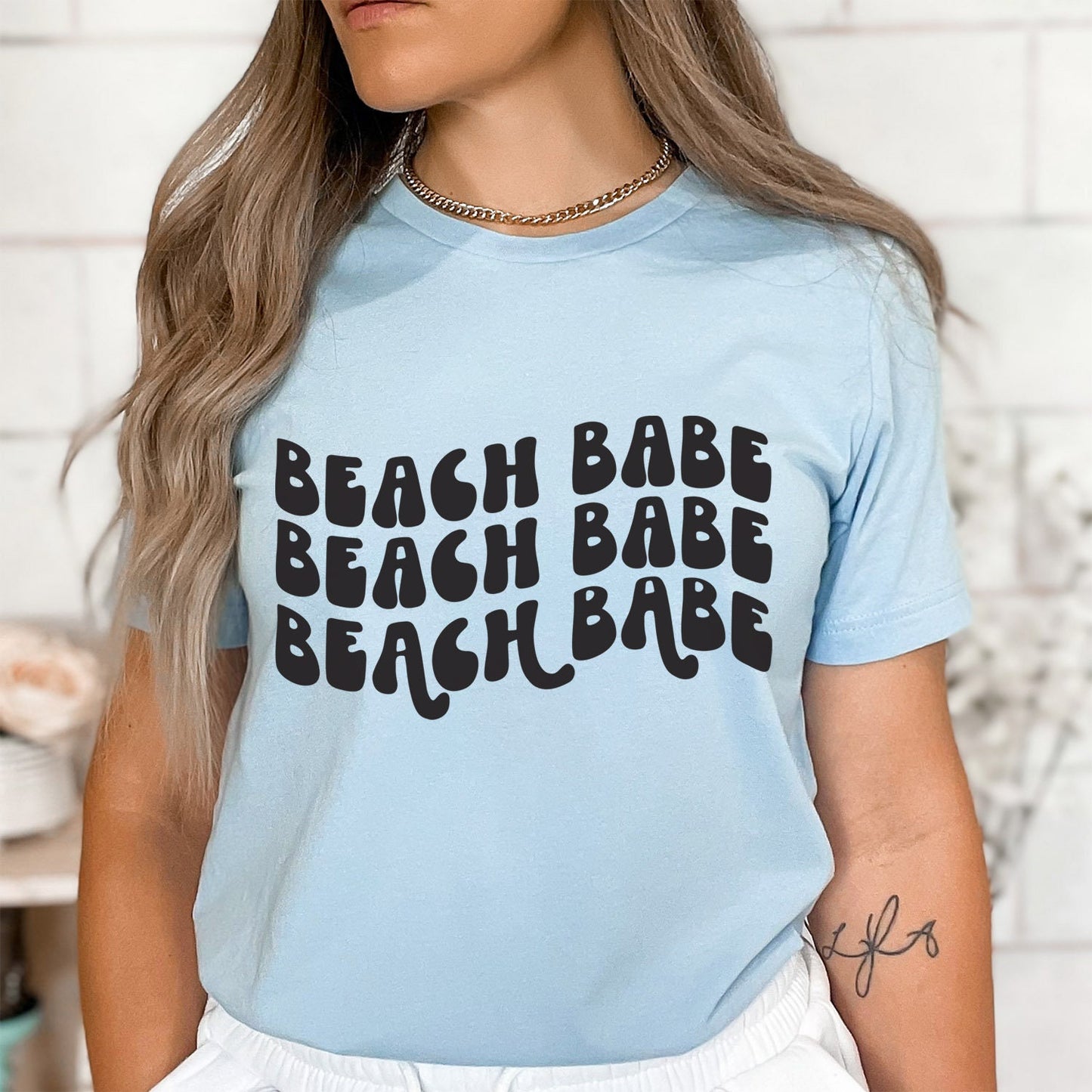 T-shirt Beach Babe, T-shirt Beach Vibes, T-shirts d'été pour femmes, T-shirts de plage pour femmes, T-shirt de vacances, T-shirt de plage pour femmes