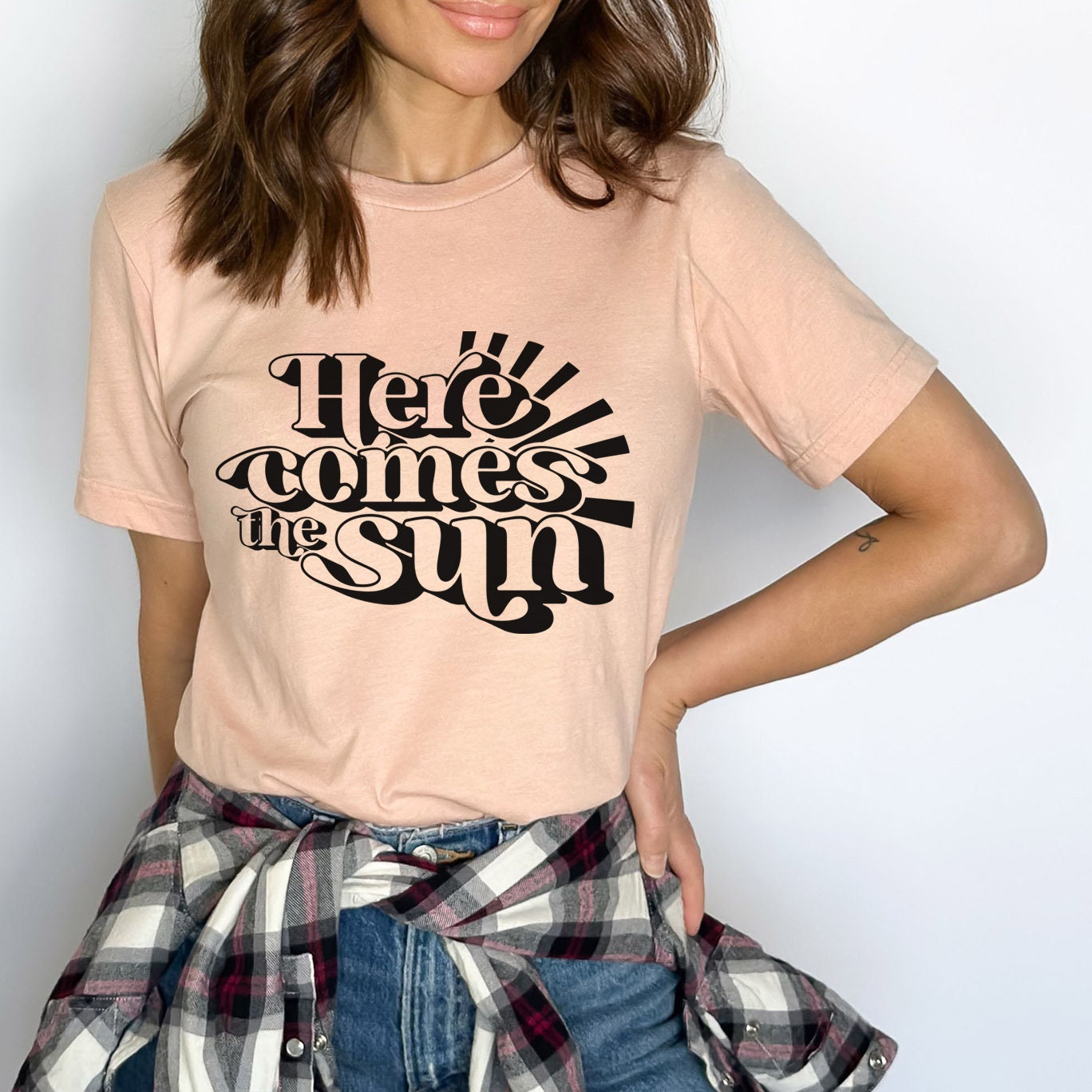 T-shirt Here Comes the Sun, T-shirt Beach Life, T-shirt de plage, T-shirts d'été, T-shirts de plage, T-shirt de vacances, T-shirt de vacances