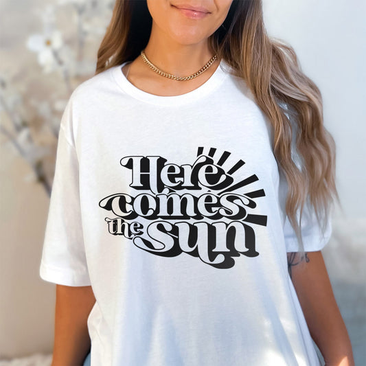 T-shirt Here Comes the Sun, T-shirt Beach Life, T-shirt de plage, T-shirts d'été, T-shirts de plage, T-shirt de vacances, T-shirt de vacances