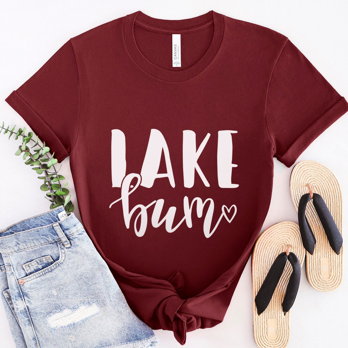 T-shirt Lake Bum, chemise de plage pour femme, chemise de plage, chemises d'été, chemises de plage, chemise de vacances, chemise de vacances au lac