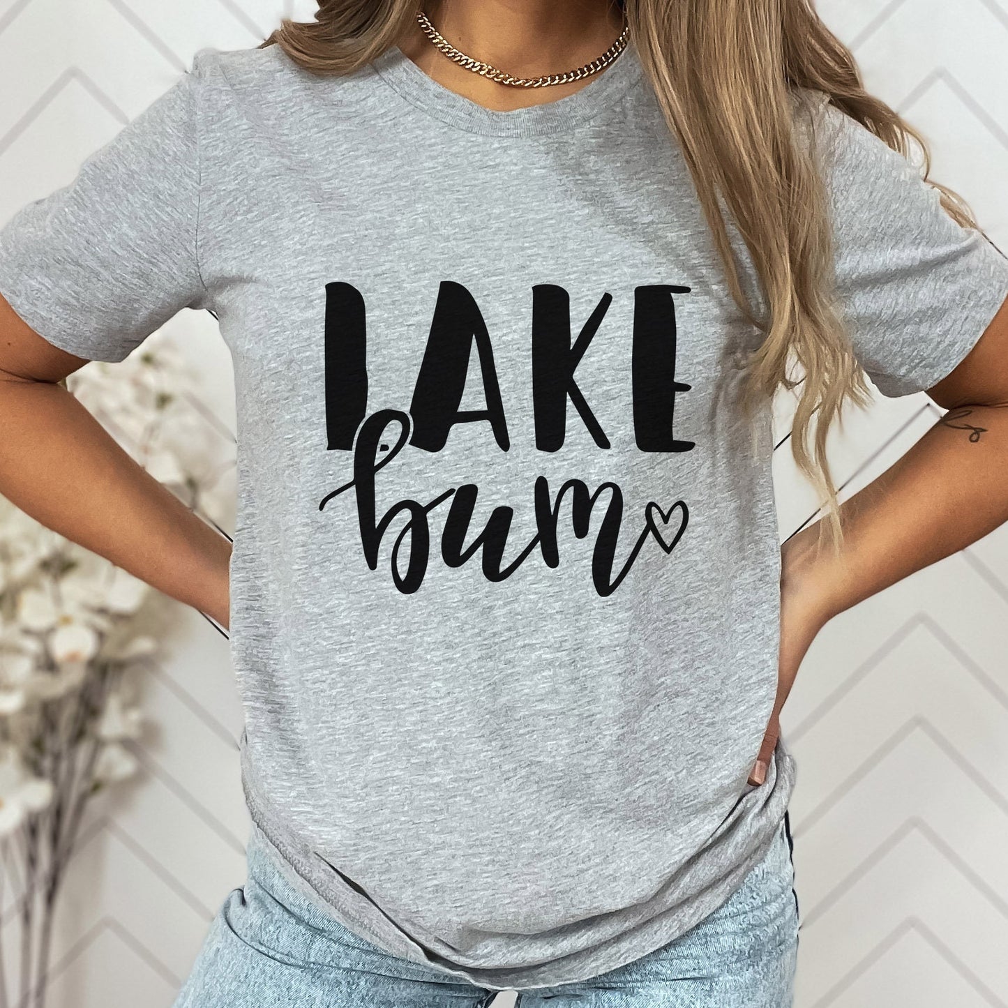 T-shirt Lake Bum, chemise de plage pour femme, chemise de plage, chemises d'été, chemises de plage, chemise de vacances, chemise de vacances au lac