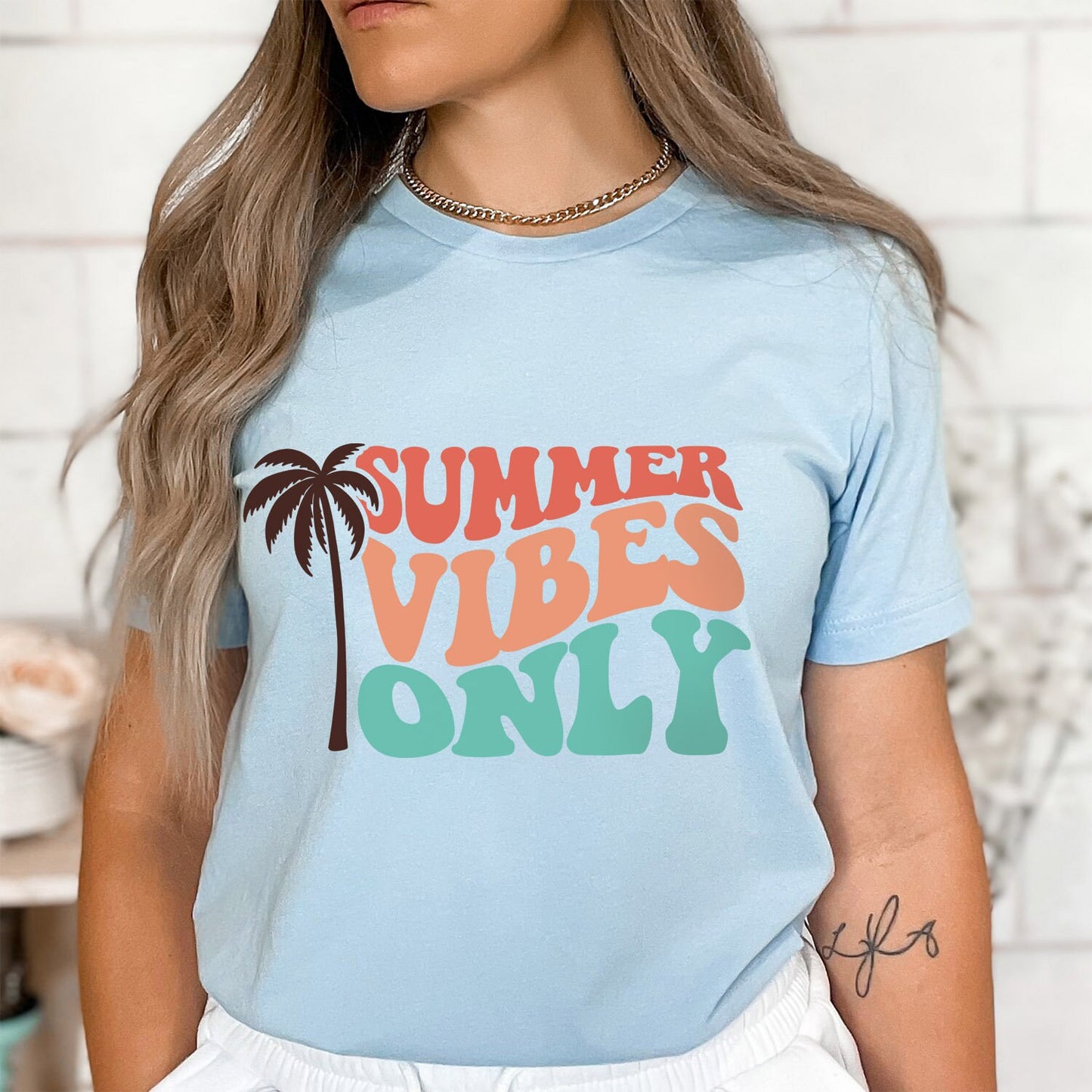 Summer Vibes Only Shirt, Retro Shirts, Summer T-shirt, Summer Shirts, Beach Shirts for Women, Vacation Shirt