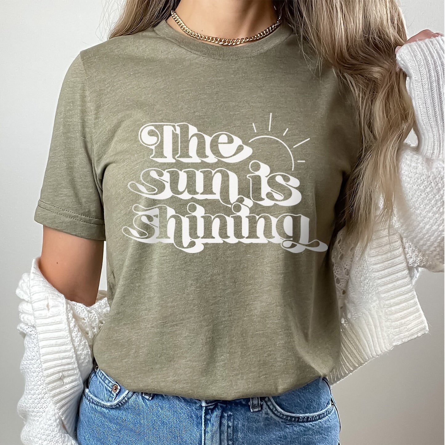 The Sun is Shining Shirt, Summer Shirt, Beach Shirts For Women, Vacation Shirt, Retro Style Shirt, Gift Summer Shirts