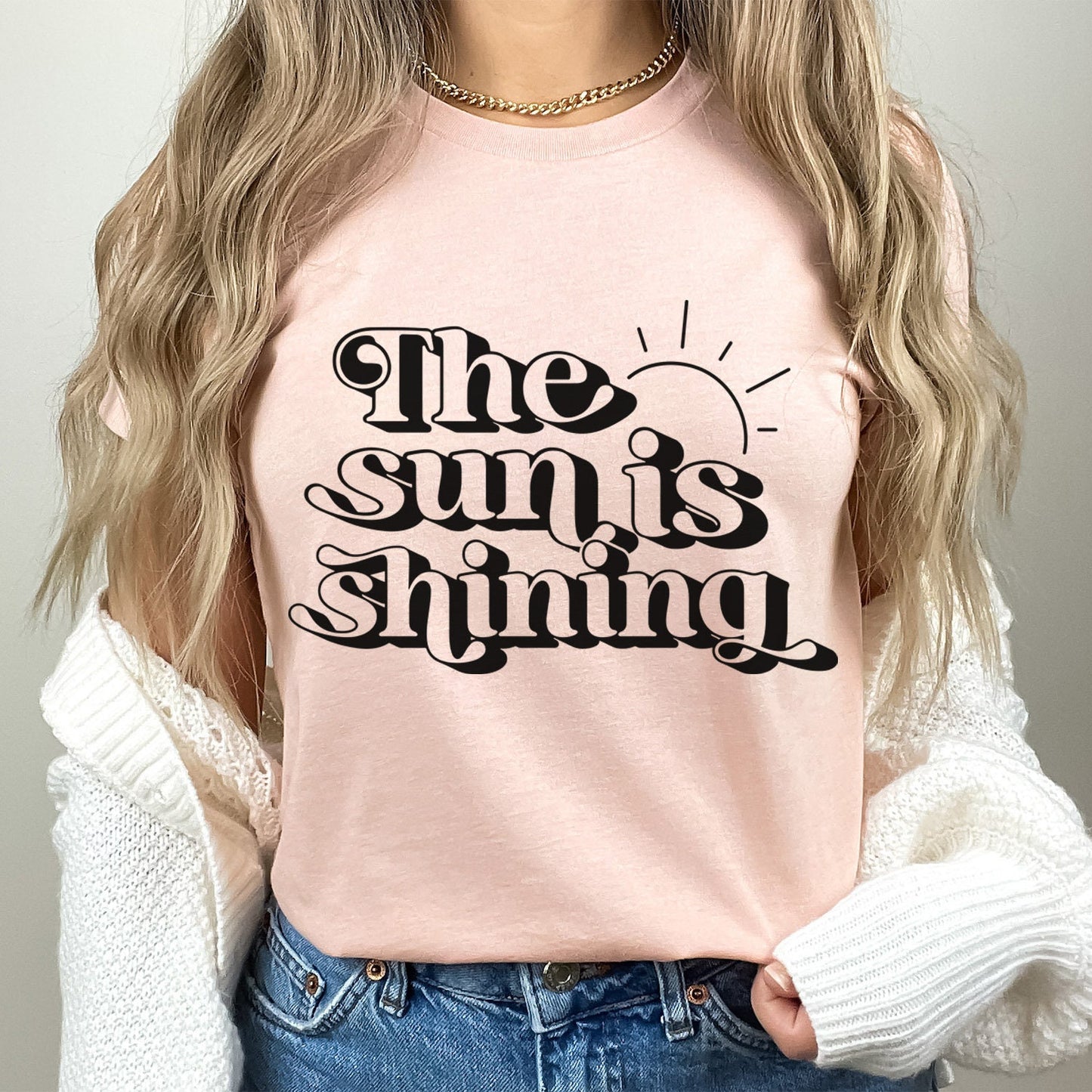 The Sun is Shining Shirt, Summer Shirt, Beach Shirts For Women, Vacation Shirt, Retro Style Shirt, Gift Summer Shirts