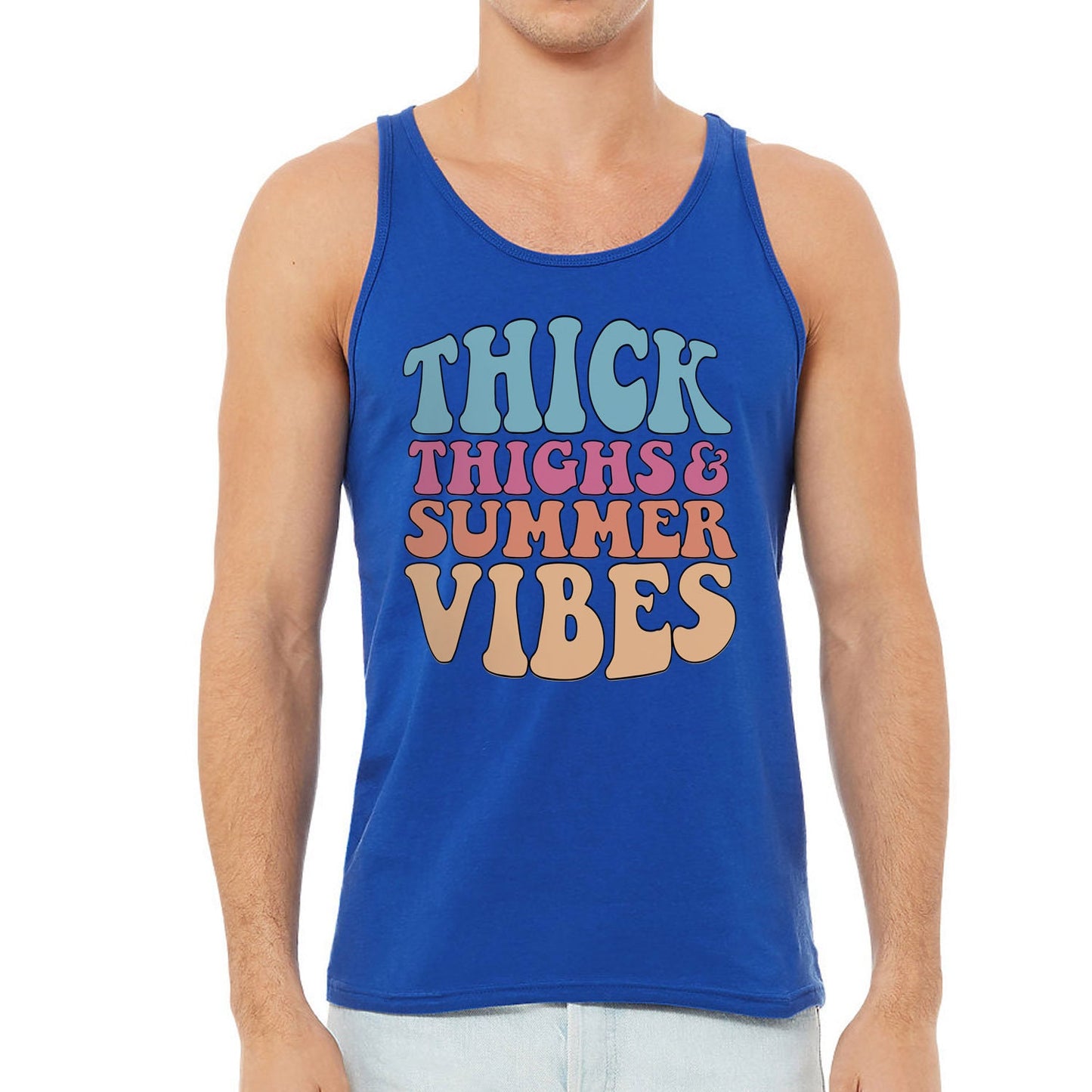 Summer Vibes Tank, Retro Shirt, Beach Tank for Men, Summer Tank for Women, Beach Shirts, Vacation Shirt, Holiday Tank for Men and Women