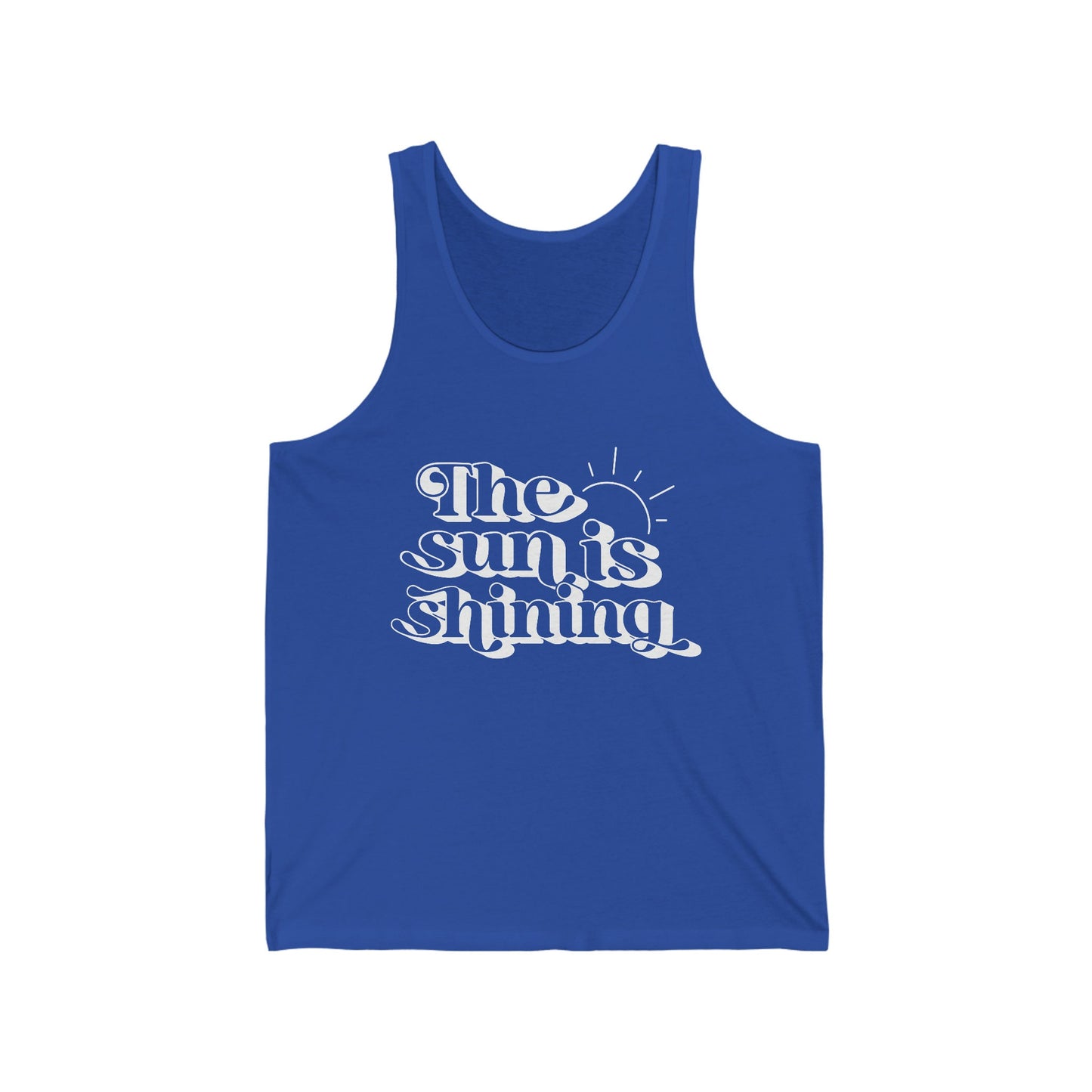 The Sun is Shining Tank, Summer Tanks, Beach Tanks for Women, Tanks for Men, Vacation Shirt, Retro Style Shirt, Summer Gift Shirts