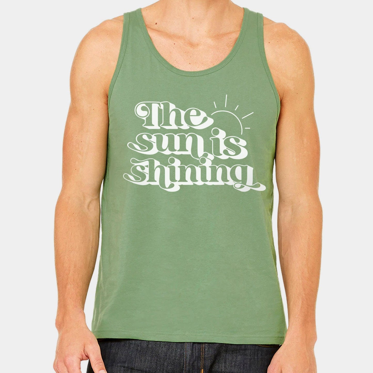 The Sun is Shining Tank, Summer Tanks, Beach Tanks for Women, Tanks for Men, Vacation Shirt, Retro Style Shirt, Summer Gift Shirts