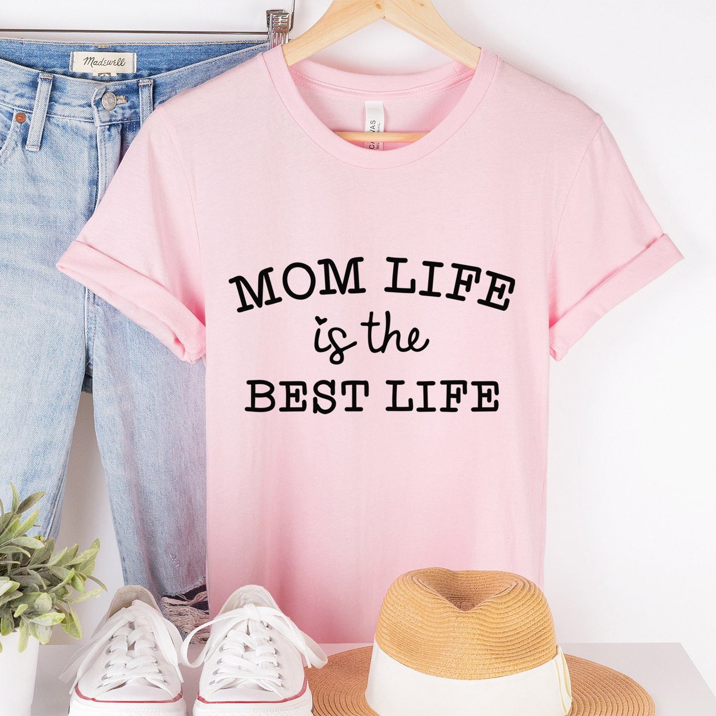 T-shirt « La vie de maman est la meilleure vie », cadeau pour maman, cadeau pour la fête des mères, t-shirt « La vie de maman », t-shirt « Parentalité », t-shirt pour maman