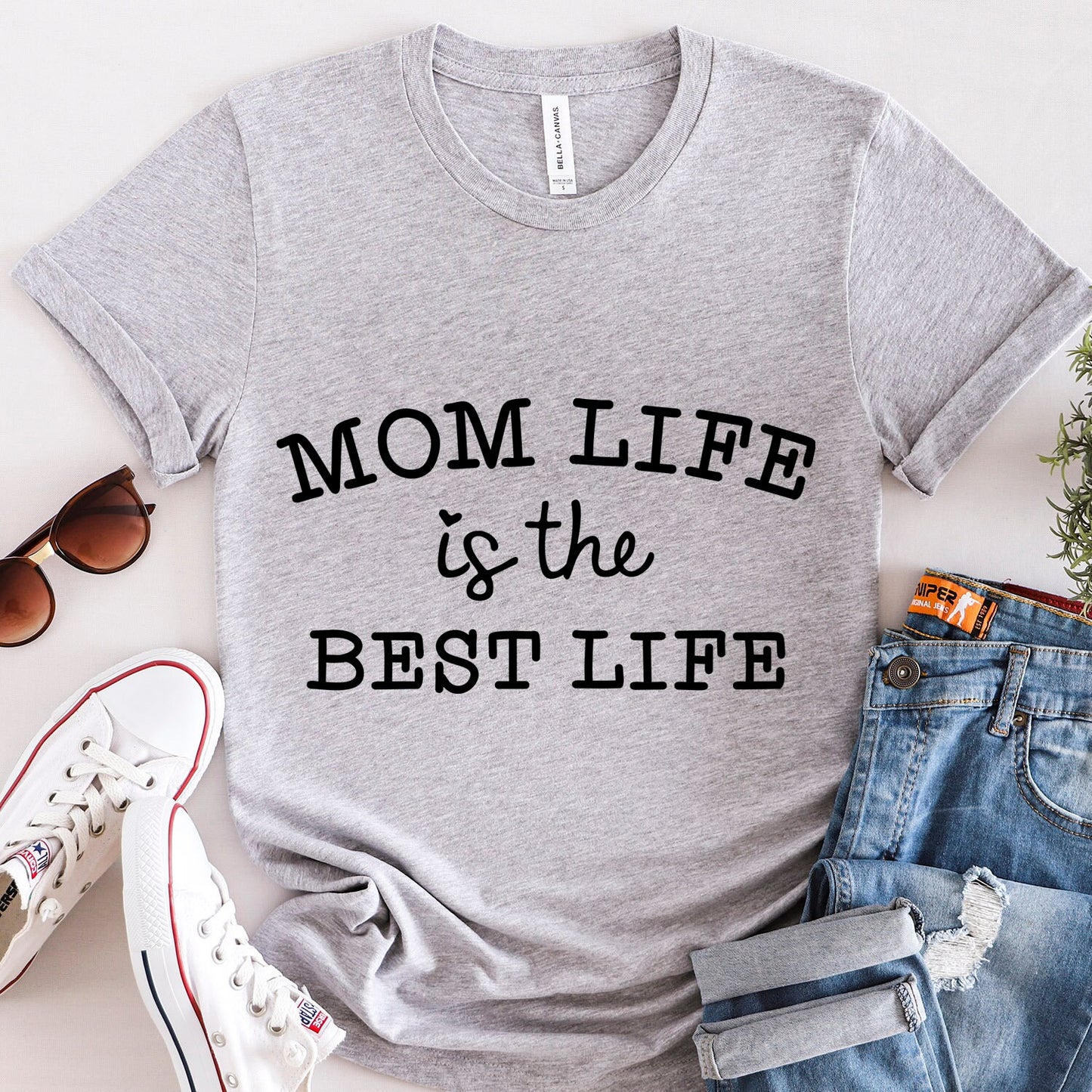 T-shirt « La vie de maman est la meilleure vie », cadeau pour maman, cadeau pour la fête des mères, t-shirt « La vie de maman », t-shirt « Parentalité », t-shirt pour maman