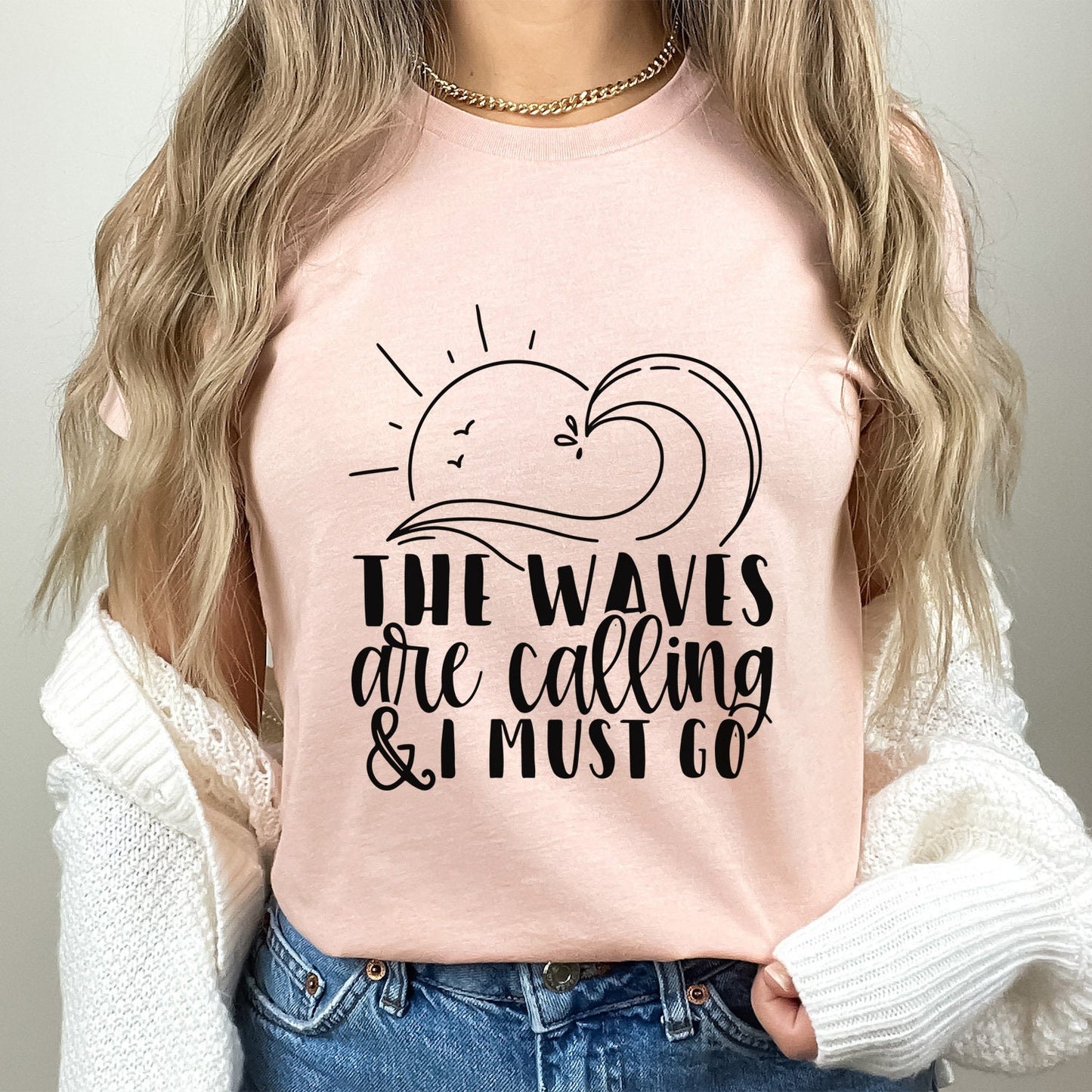 Surf T-shirt, The Waves are Calling T-shirt, Summer Shirt, Beach Shirt, Surfing Shirt, Vacation Shirt, Surf Lover Gift Shirt