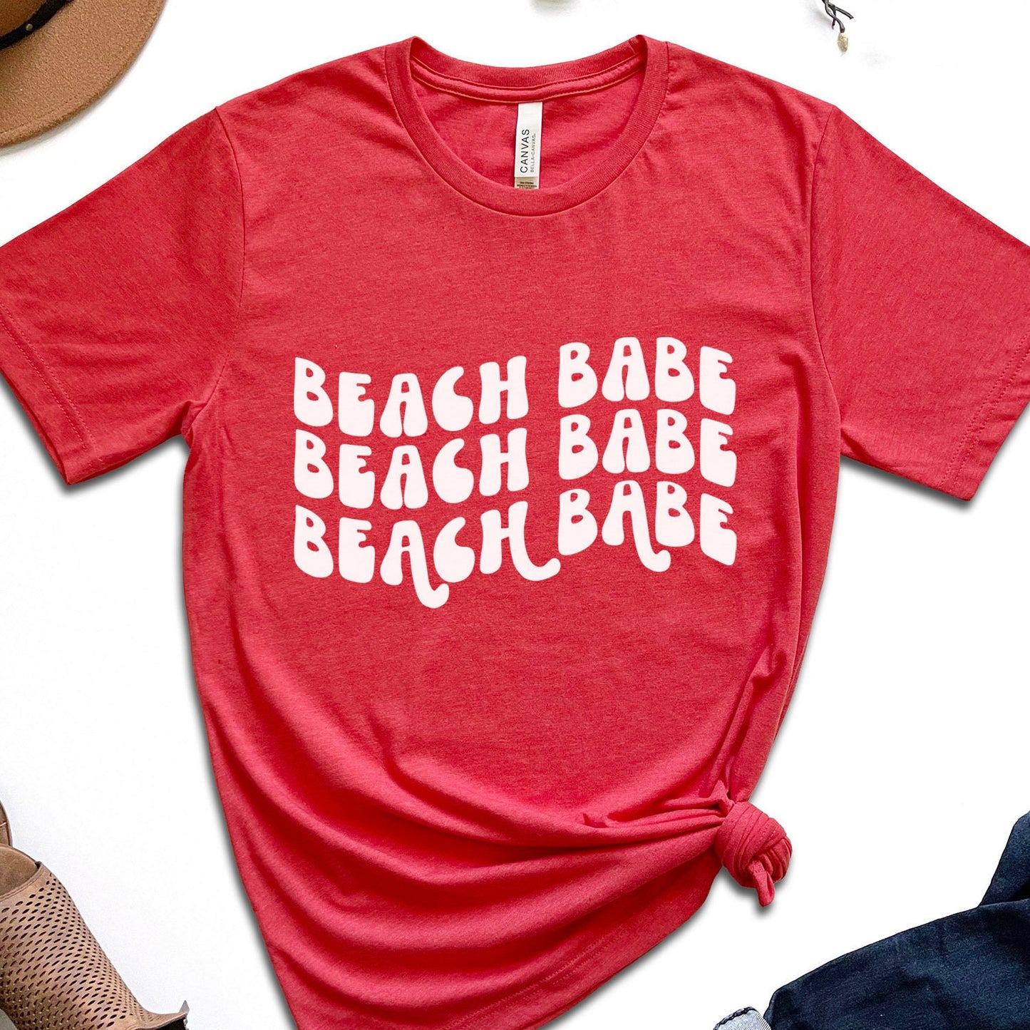 T-shirt Beach Babe, T-shirt Beach Vibes, T-shirts d'été pour femmes, T-shirts de plage pour femmes, T-shirt de vacances, T-shirt de plage pour femmes