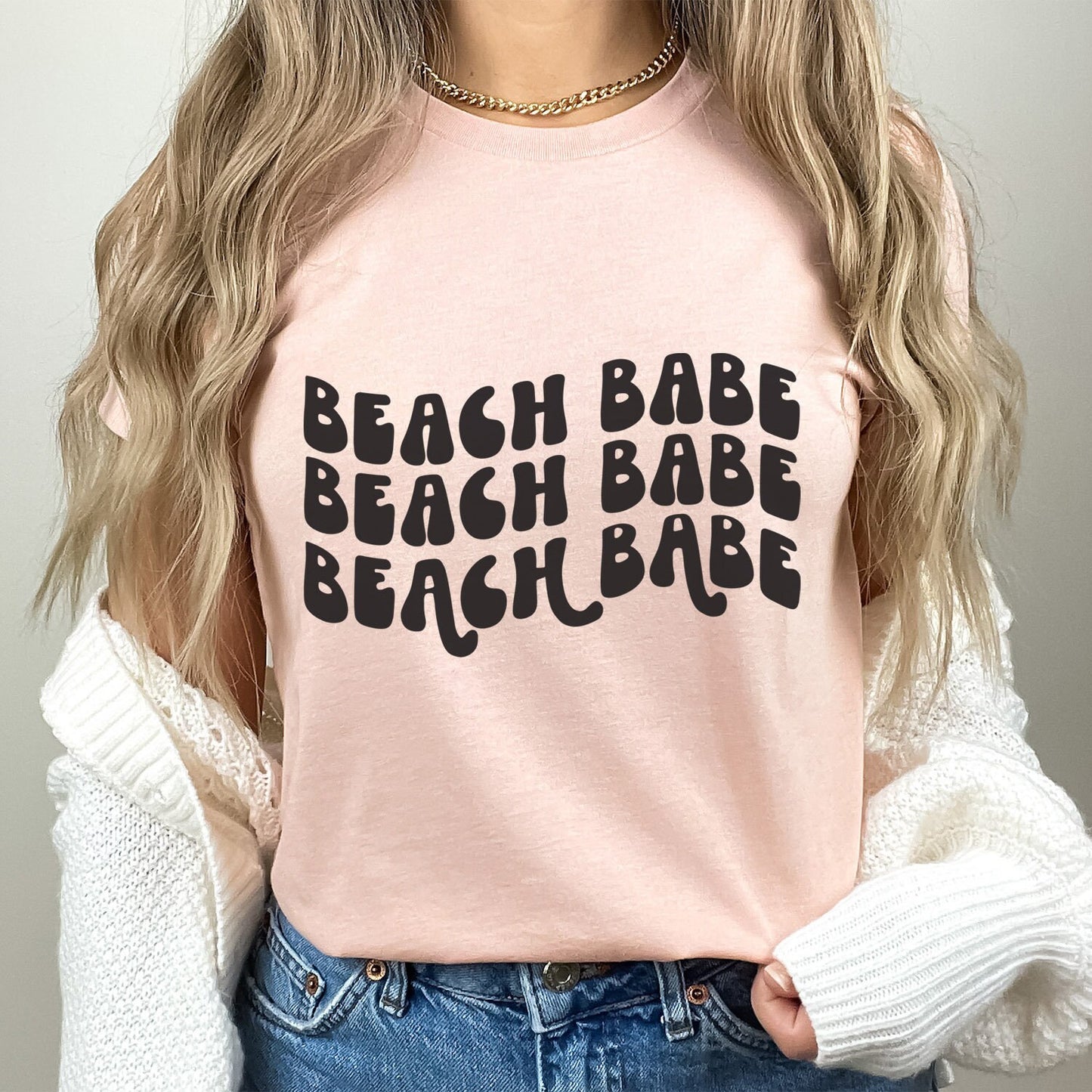 T-shirt Beach Babe, T-shirt Beach Vibes, T-shirts d'été pour femmes, T-shirts de plage pour femmes, T-shirt de vacances, T-shirt de plage pour femmes