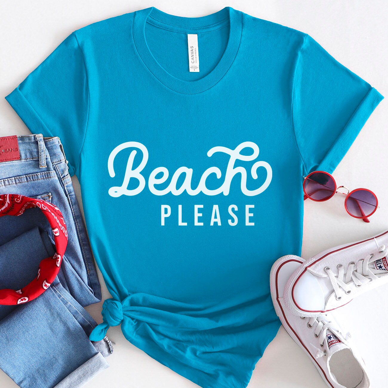 Beach Please T-shirt, Summer Shirts for Women, Beach Shirts for Women, Vacation Shirt, Sun and Beach Shirt, Women Beach Shirt