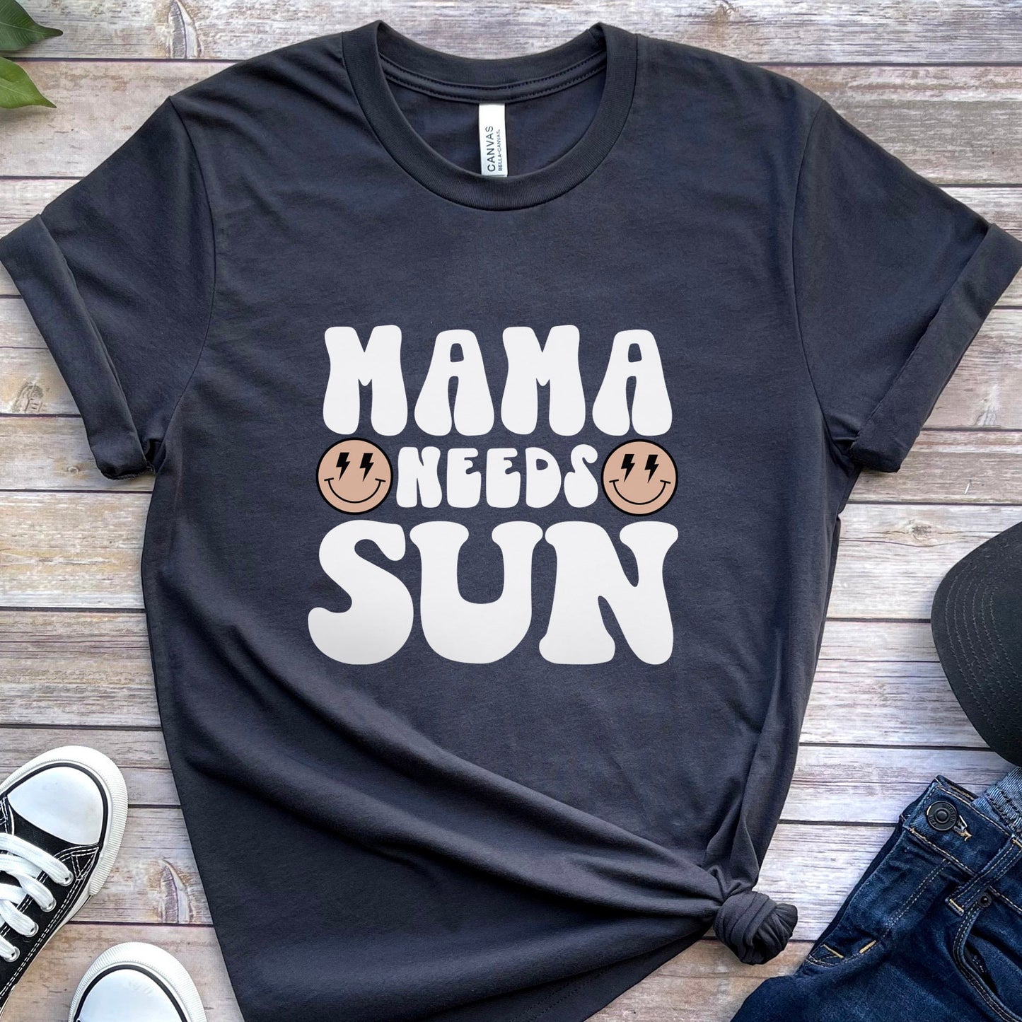 Funny Mama Shirt, Mama Needs Sun Shirt, Funny Summer Shirt, Beach T-Shirt, Women Beach Shirt, Vacation Shirt for Mom, Shirt for Women