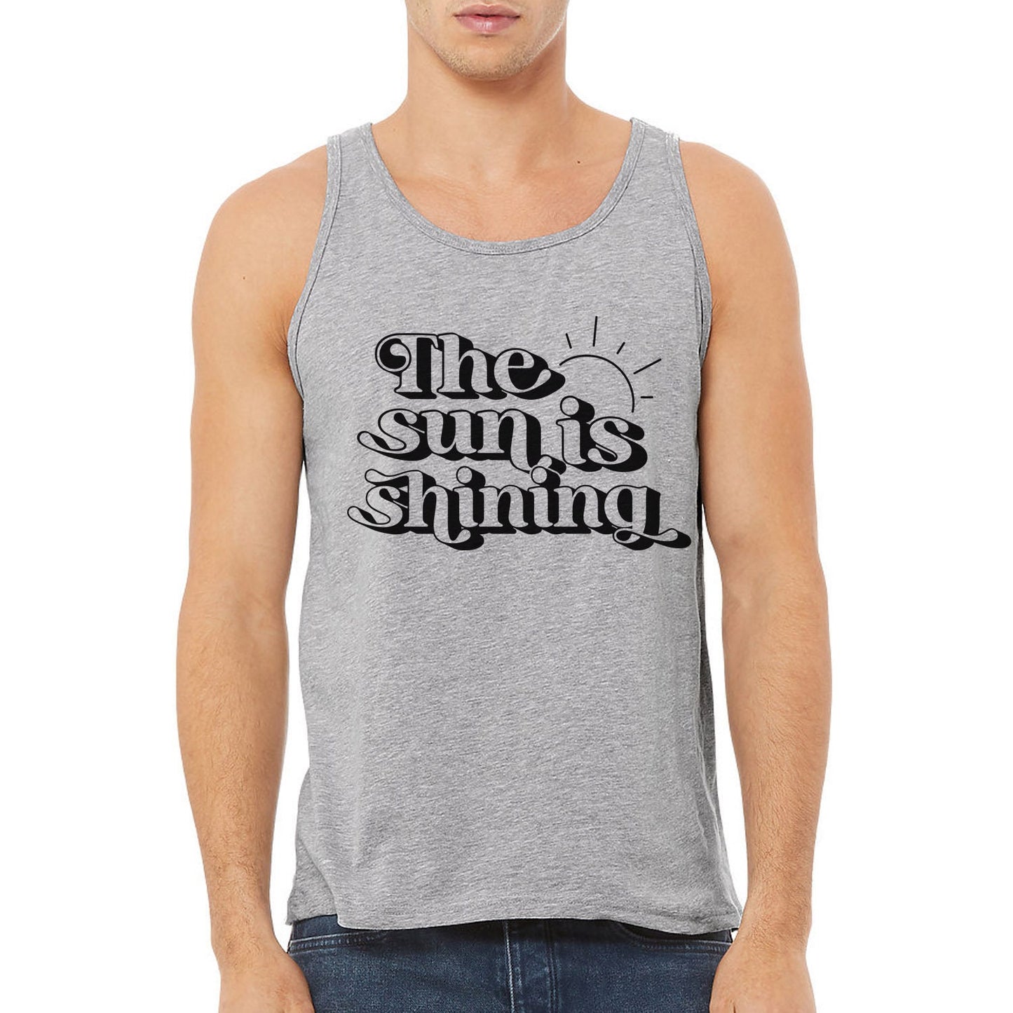 The Sun is Shining Tank, Summer Tanks, Beach Tanks for Women, Tanks for Men, Vacation Shirt, Retro Style Shirt, Summer Gift Shirts