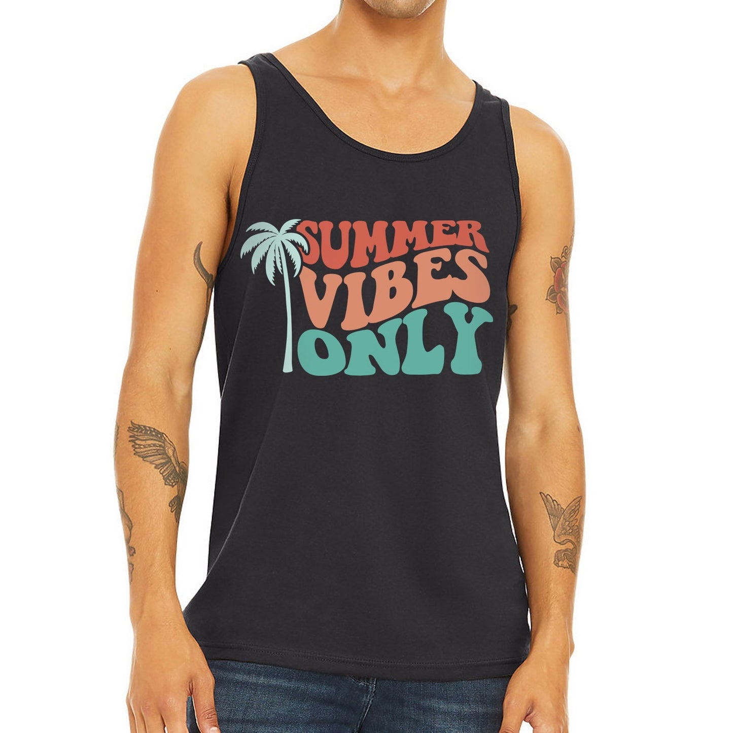 Summer Vibes Only Tank Shirt, Retro Shirts, Tank for Summer, Women Tank Top, Men Tank Top, Beach Shirts, Vacation Shirt