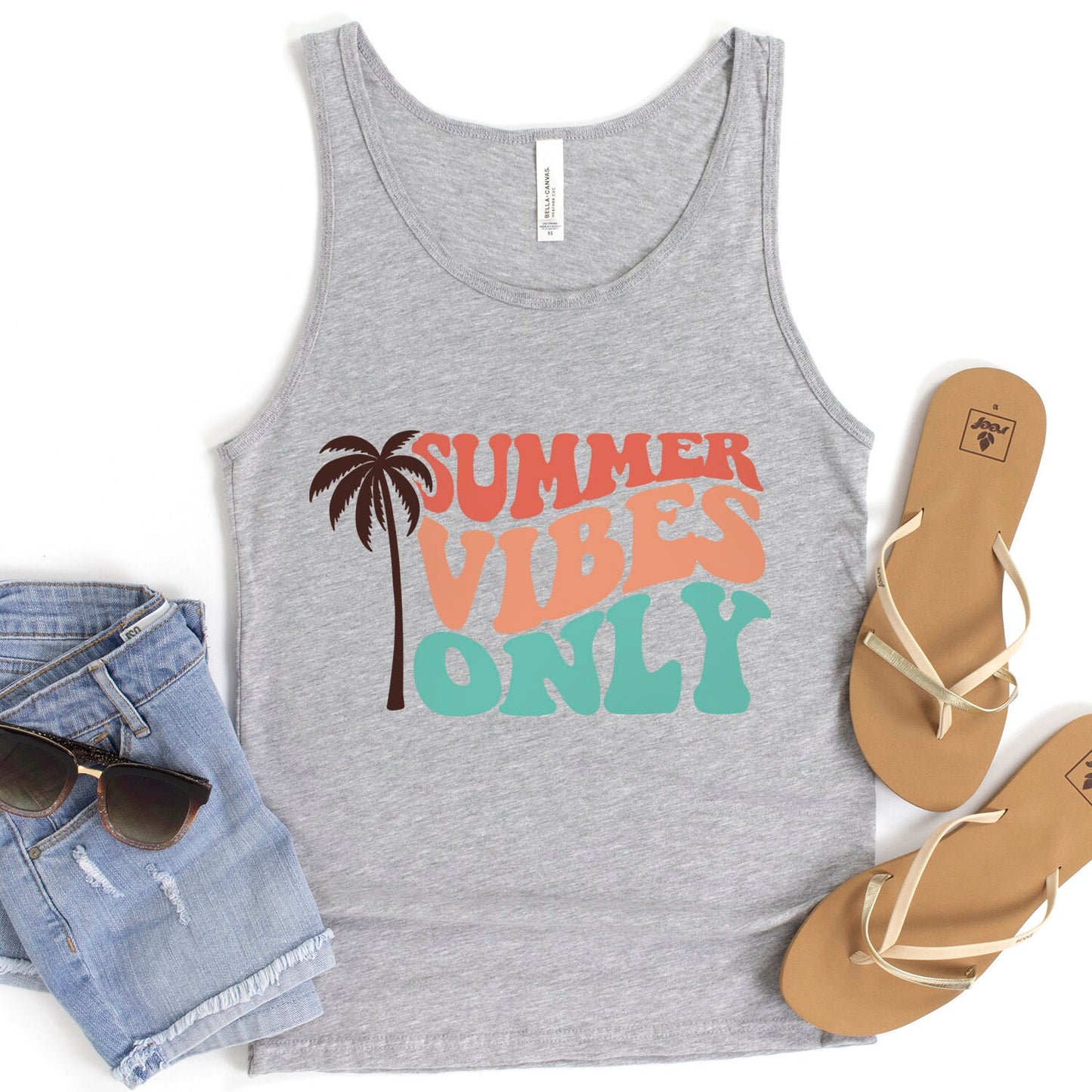 Summer Vibes Only Tank Shirt, Retro Shirts, Tank for Summer, Women Tank Top, Men Tank Top, Beach Shirts, Vacation Shirt