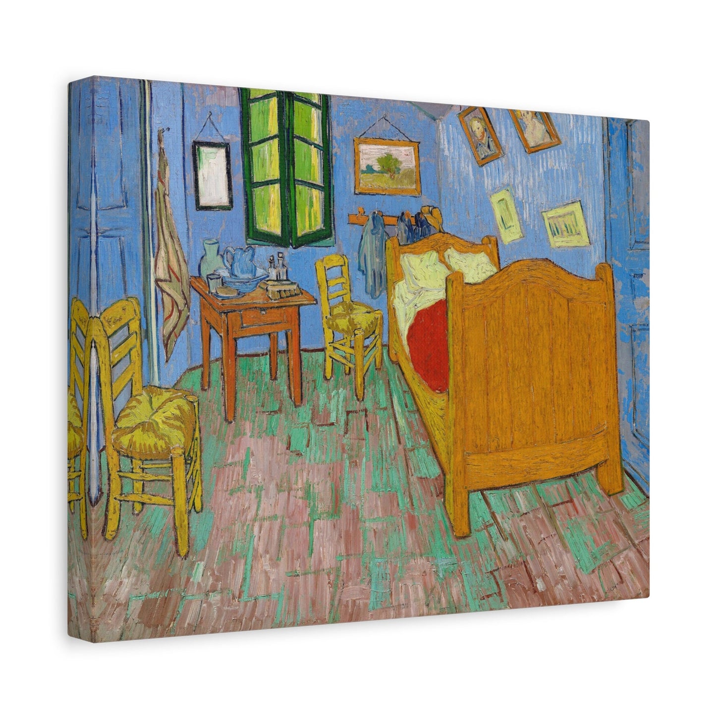 Reproduction d'art sur toile tendue de Vincent Van Gogh La chambre à coucher, impression sur toile d'art moderne