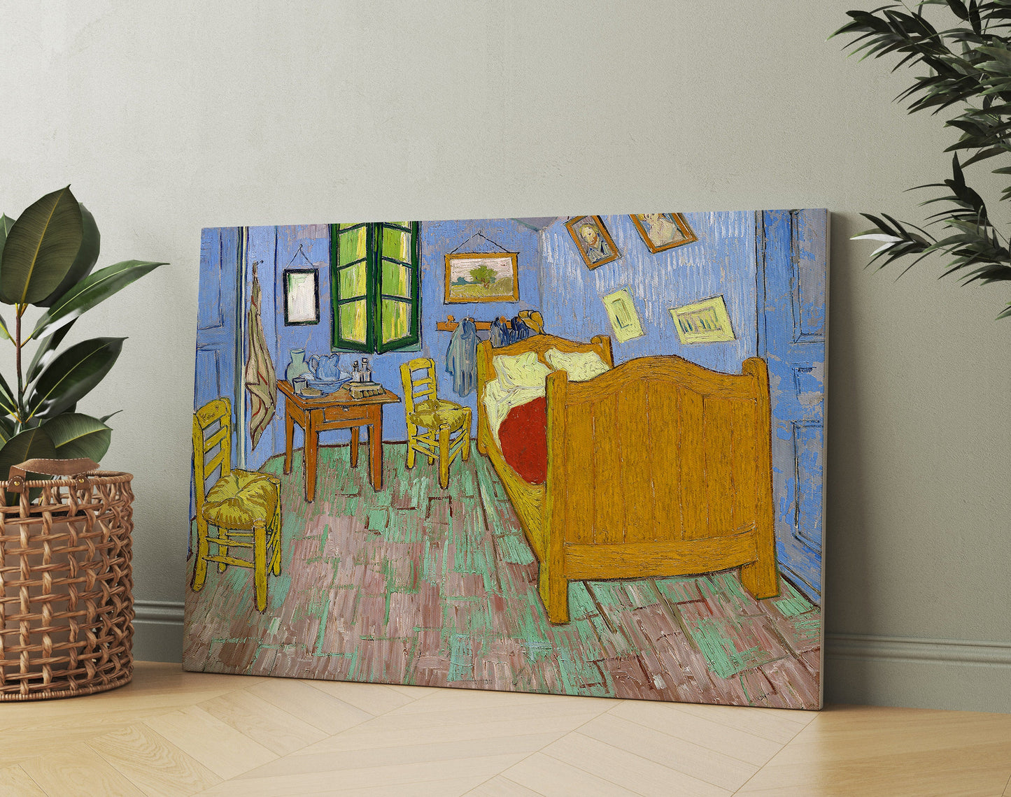 Vincent Van Gogh The Bedroom Stretched Canvas Wall Art, Van Gogh Art Reproduction Canvas Print, Modern Art Canvas Painting