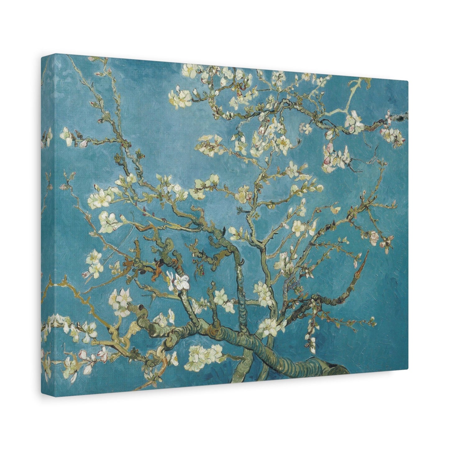 Impression sur toile tendue représentant une fleur d'amandier de Vincent Van Gogh, reproduction sur toile de Van Gogh, prête à accrocher pour la décoration intérieure