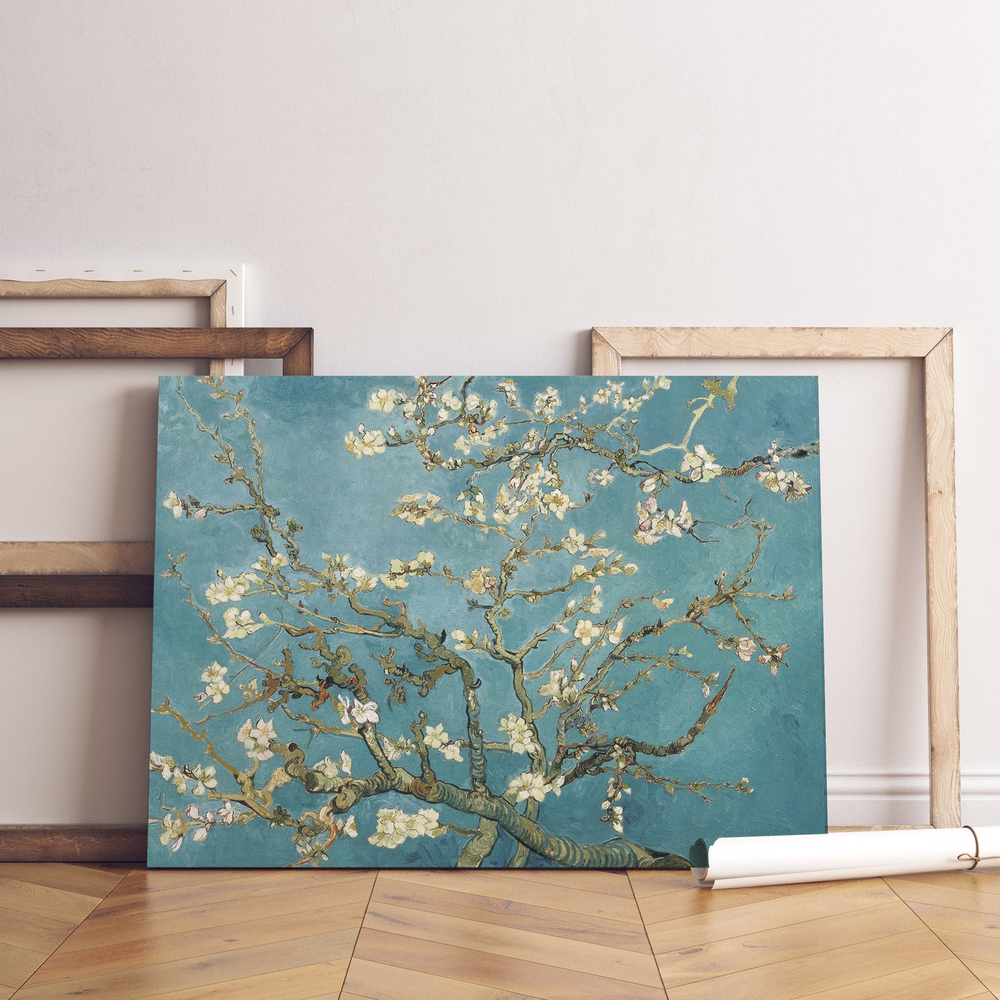 Impression sur toile tendue représentant une fleur d'amandier de Vincent Van Gogh, reproduction sur toile de Van Gogh, prête à accrocher pour la décoration intérieure