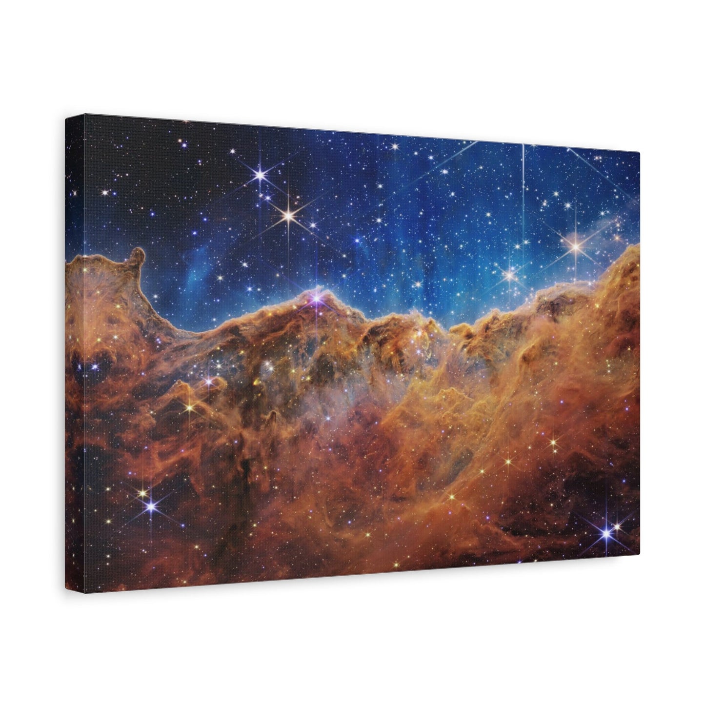 James Webb Carina Nebula Stretched Canvas Print, Space Telescope Images Print, NASA Print Space Art, Cosmic Cliffs Space Telescope Print