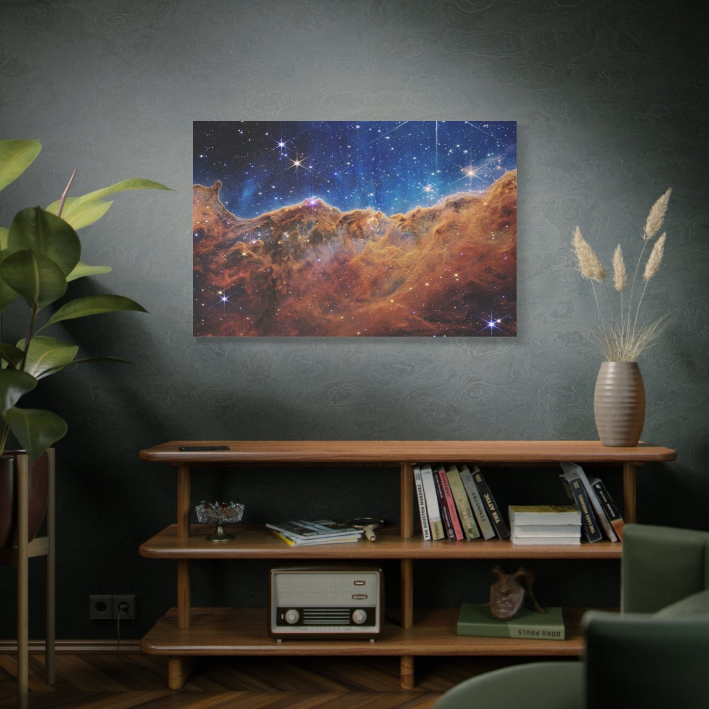 James Webb Carina Nebula Stretched Canvas Print, Space Telescope Images Print, NASA Print Space Art, Cosmic Cliffs Space Telescope Print