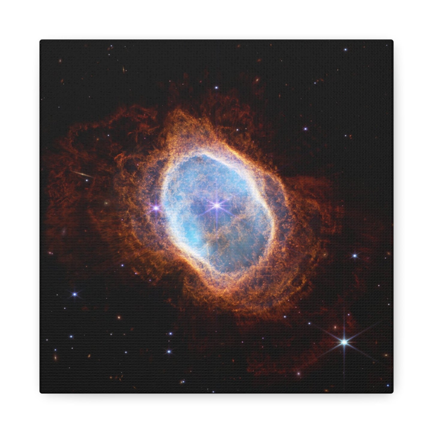 Southern Ring Nebula NASA Stretched Canvas Print, James Webb Space Telescope Images, Deep Field Cosmic Space Telescope Print