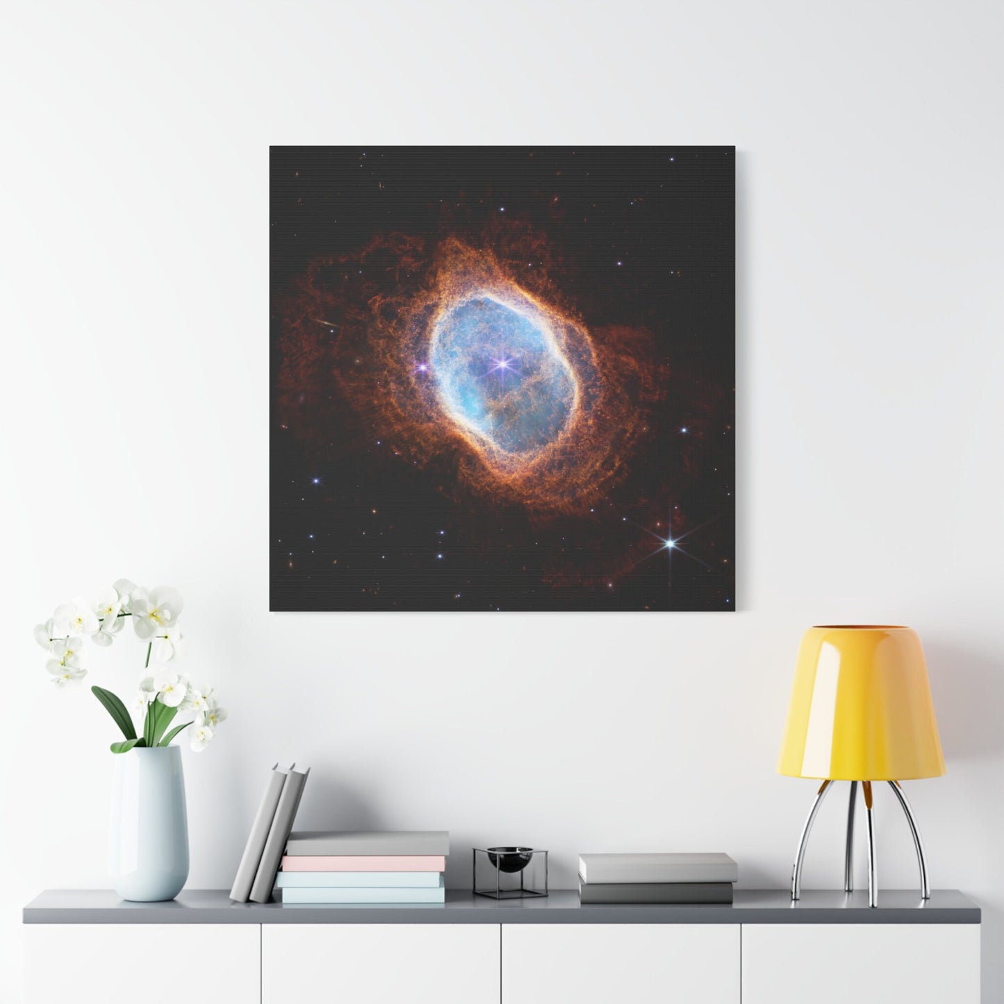 Southern Ring Nebula NASA Stretched Canvas Print, James Webb Space Telescope Images, Deep Field Cosmic Space Telescope Print