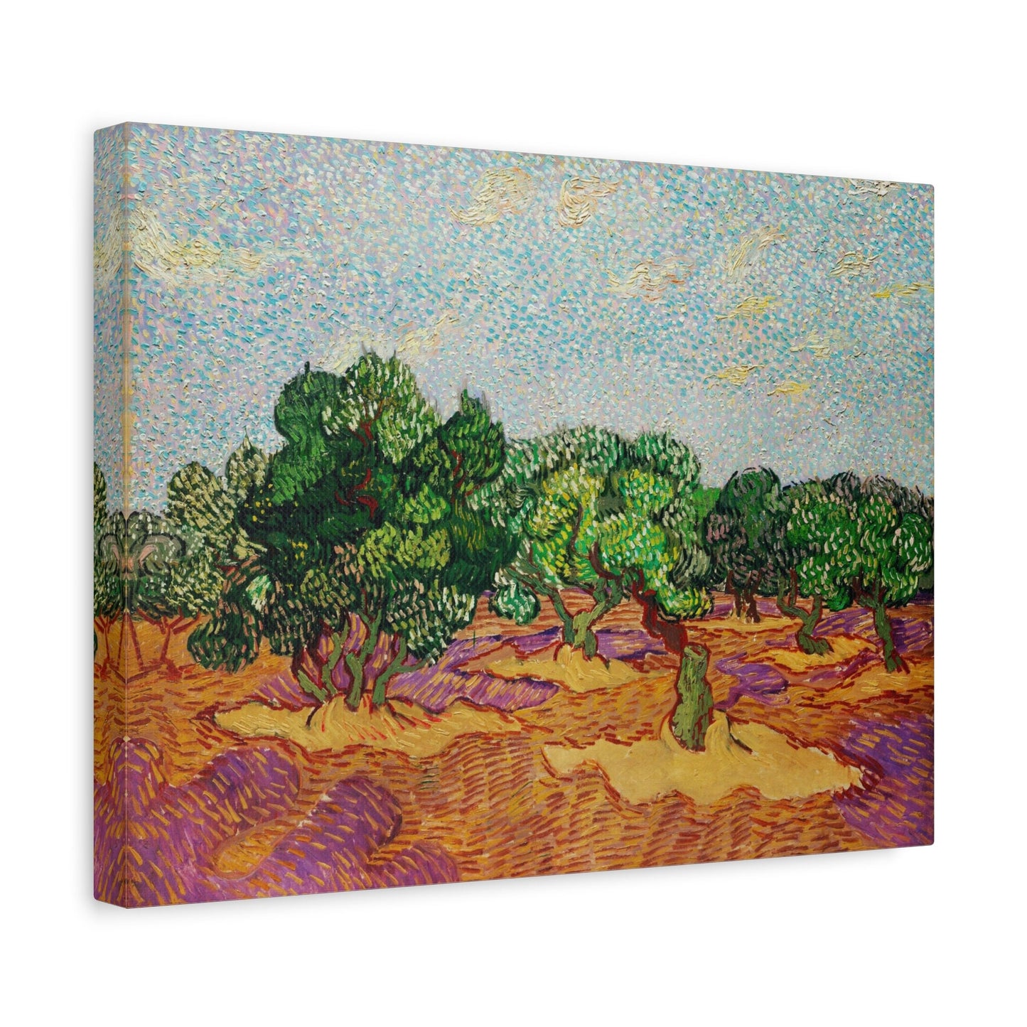 Vincent Van Gogh Olive Trees Stretched Canvas Wall Art, Van Gogh Painting Reproduction, Van Gogh Canvas Print, Post-Impressionism Art Decor