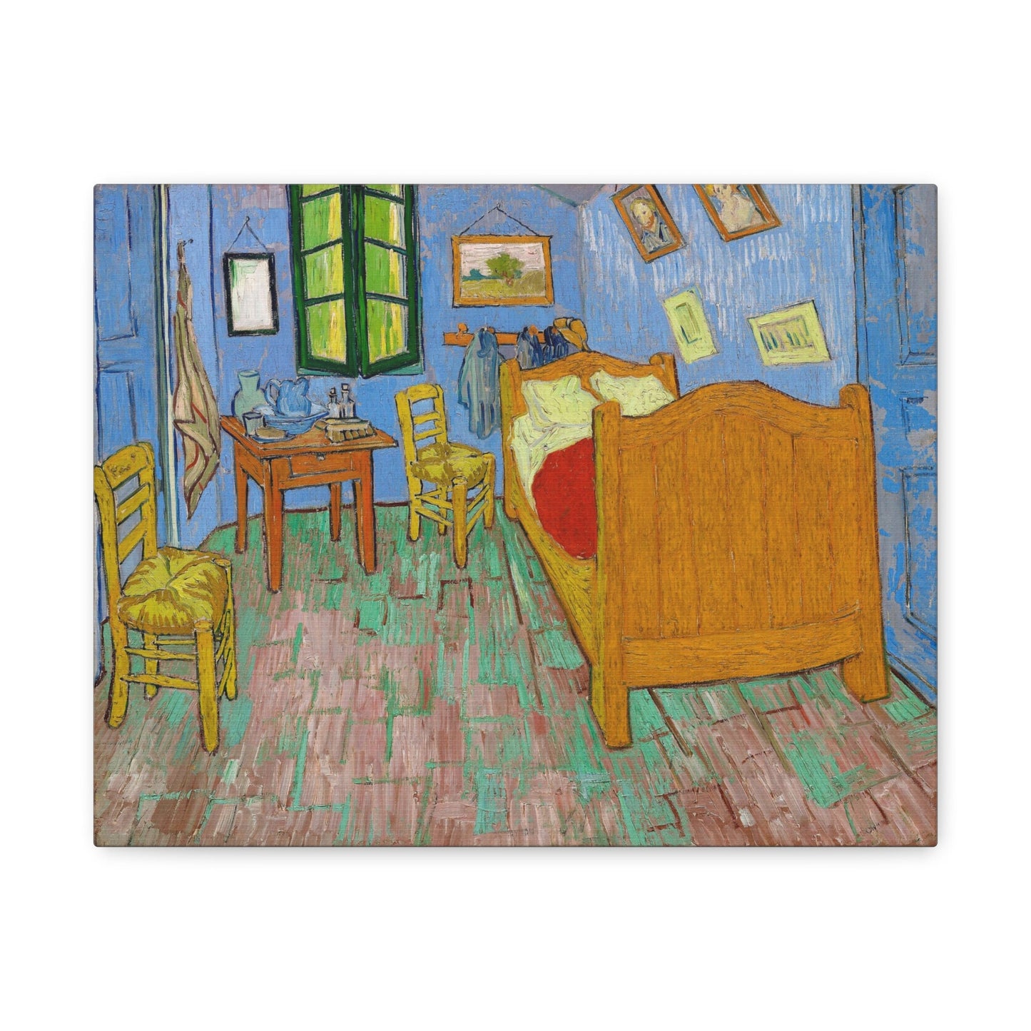 Reproduction d'art sur toile tendue de Vincent Van Gogh La chambre à coucher, impression sur toile d'art moderne