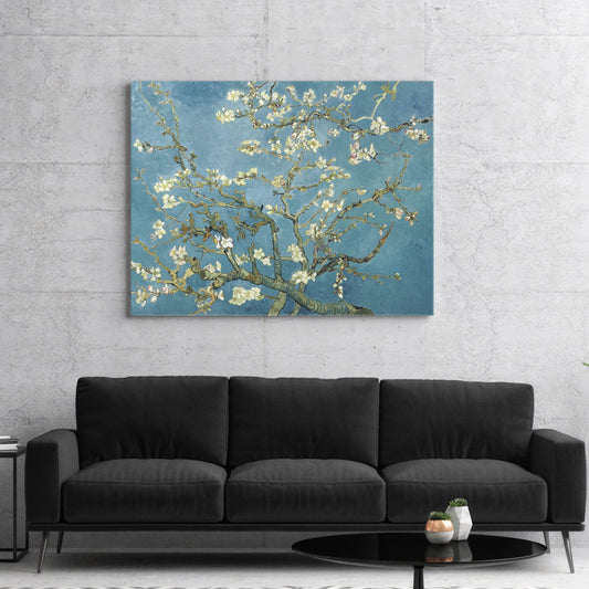 Impression sur toile tendue représentant une fleur d'amandier de Vincent Van Gogh, reproduction sur toile de Van Gogh, prête à accrocher pour la décoration intérieure