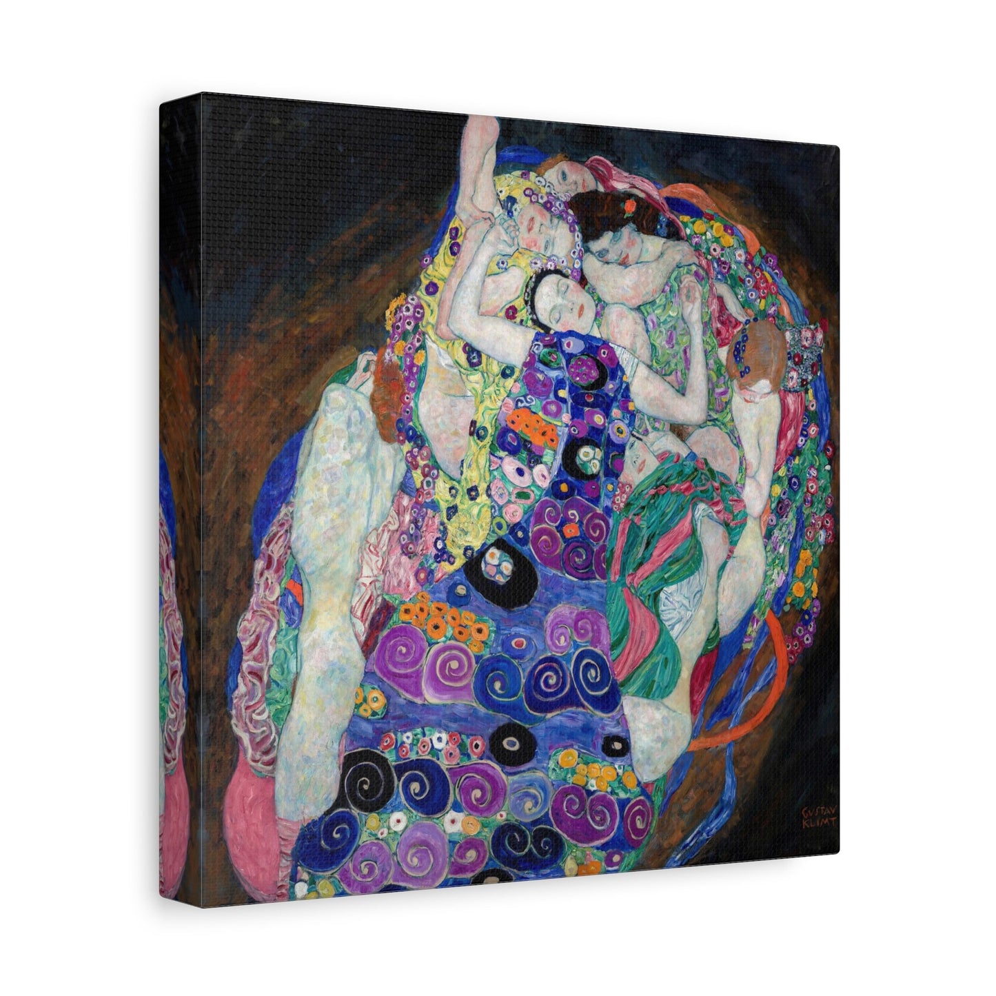 Gustav Klimt The Virgin Stretched Canvas Wall Art, Gustav Klimt Romantic Wall Art, Vintage Art Nouveau Reproduction Print, Ready to Hang