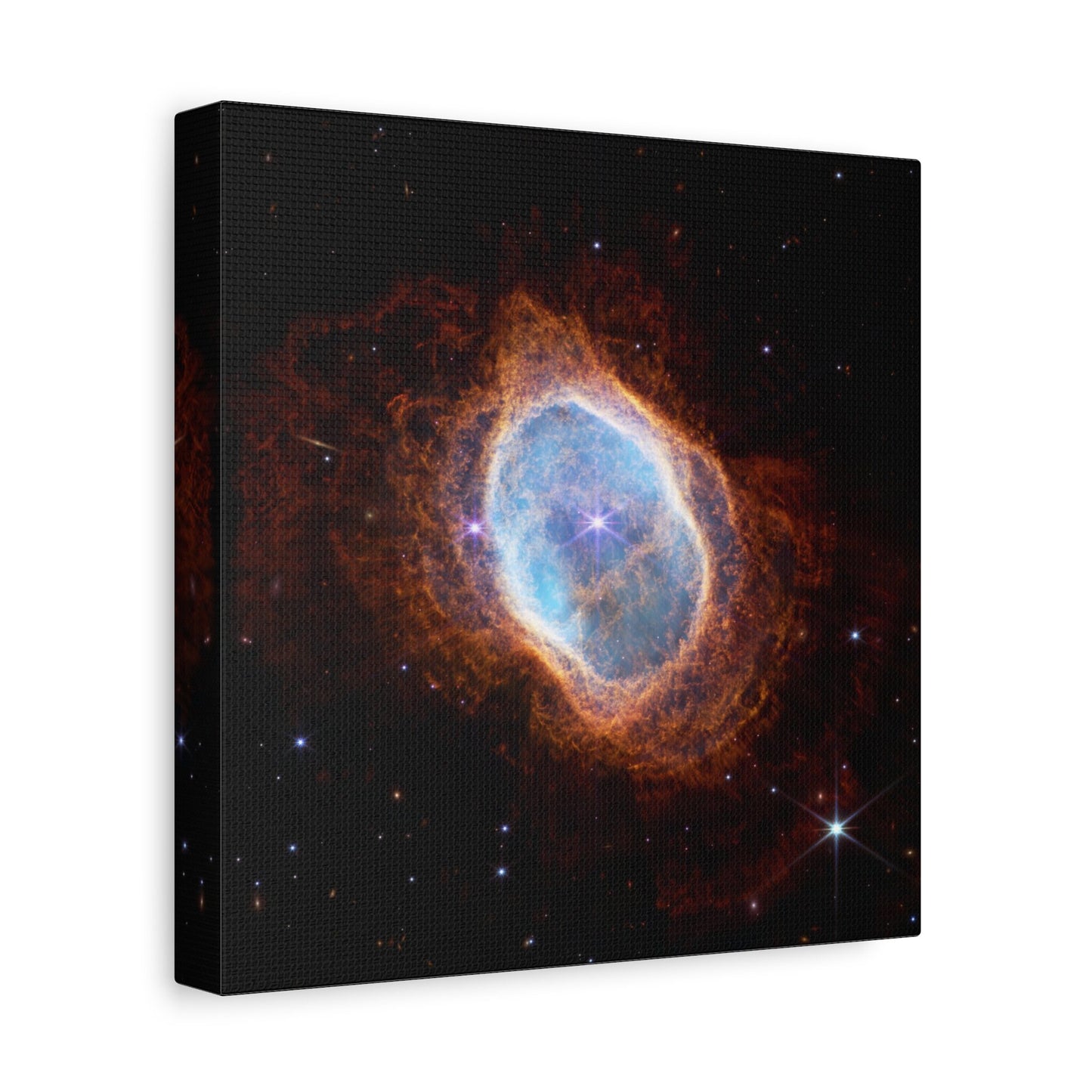 Southern Ring Nebula NASA Stretched Canvas Print, James Webb Space Telescope Images, Deep Field Cosmic Space Telescope Print