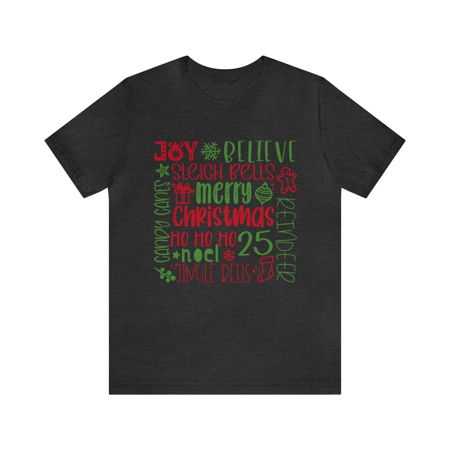 Merry Christmas T-shirt, Holiday T-shirt, Christmas Tee Shirt, Christmas Reindeer, Jingle Bells Christmas Holiday Gift Shirt, Family Gift