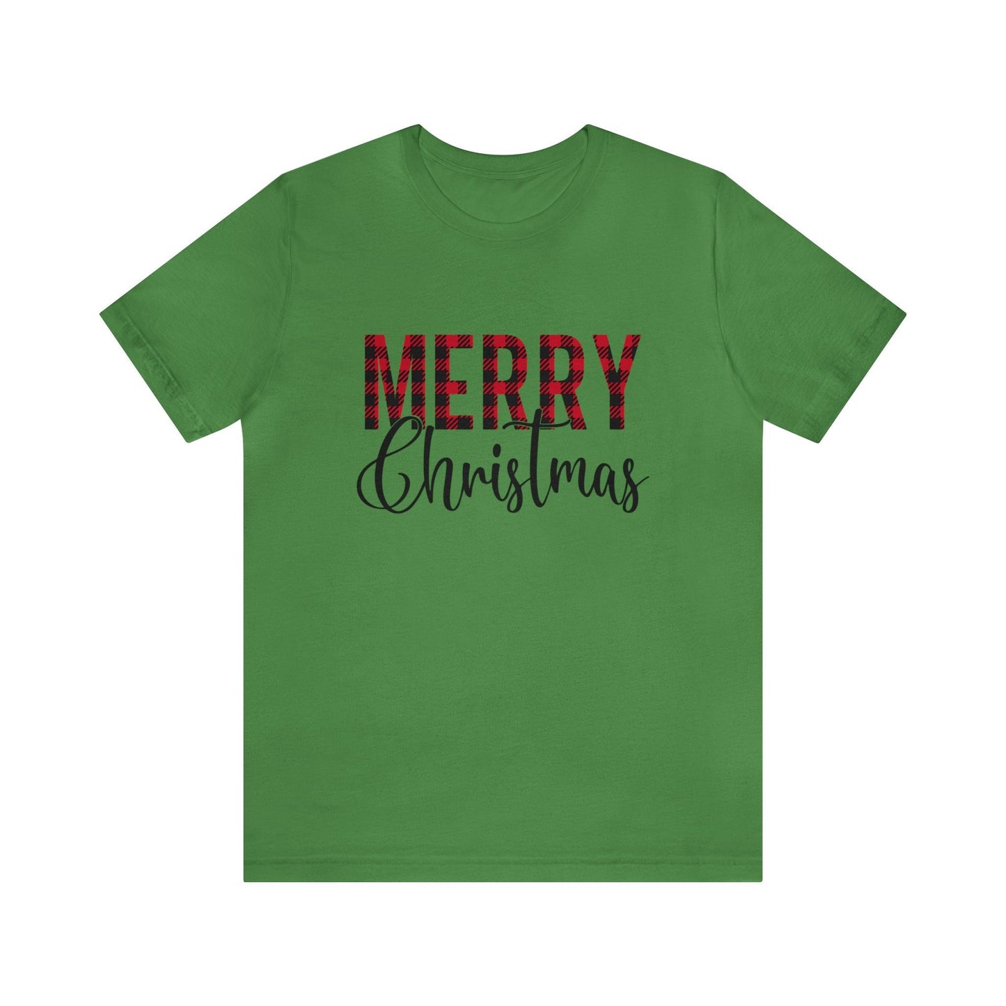 Christmas Plaid Pattern Gift T-shirt, Merry Christmas Tee Shirt, Holidays Shirt, Christmas Tee Shirt, Christmas Santa Holiday Gift Shirt