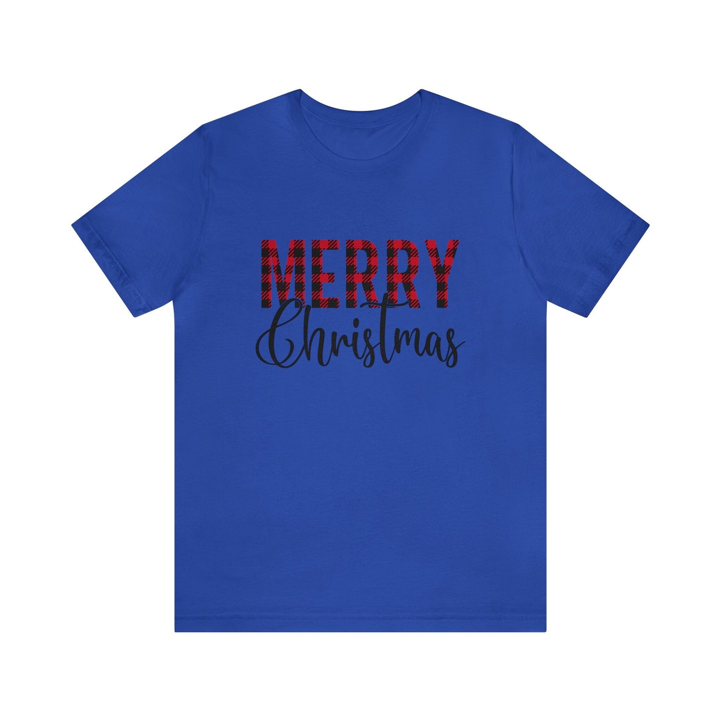 Christmas Plaid Pattern Gift T-shirt, Merry Christmas Tee Shirt, Holidays Shirt, Christmas Tee Shirt, Christmas Santa Holiday Gift Shirt