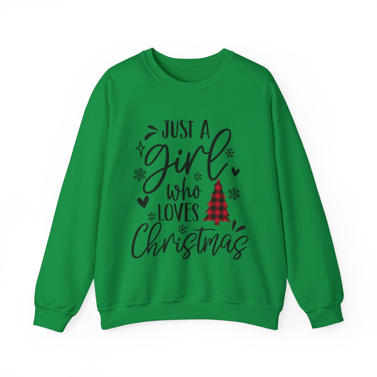 Christmas Gift Sweatshirt, Holidays Gift Sweatshirt, Just a Girl who loves Christmas Sweatshirt, Unisex Heavy Blend Sweatshirt, Gift for Her