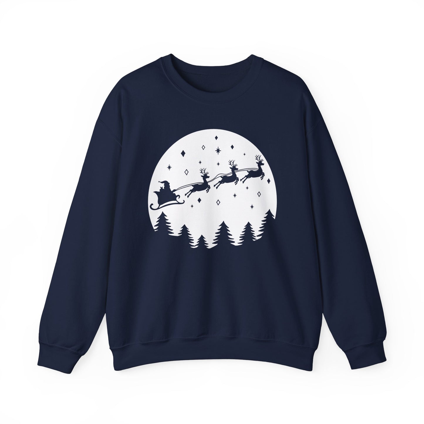 Sweat-shirt cadeau de Noël avec traîneau du Père Noël, sweat-shirt cadeau de vacances, chemise cadeau d'hiver de Noël, sweat-shirt unisexe, cadeau pour elle, cadeau pour lui