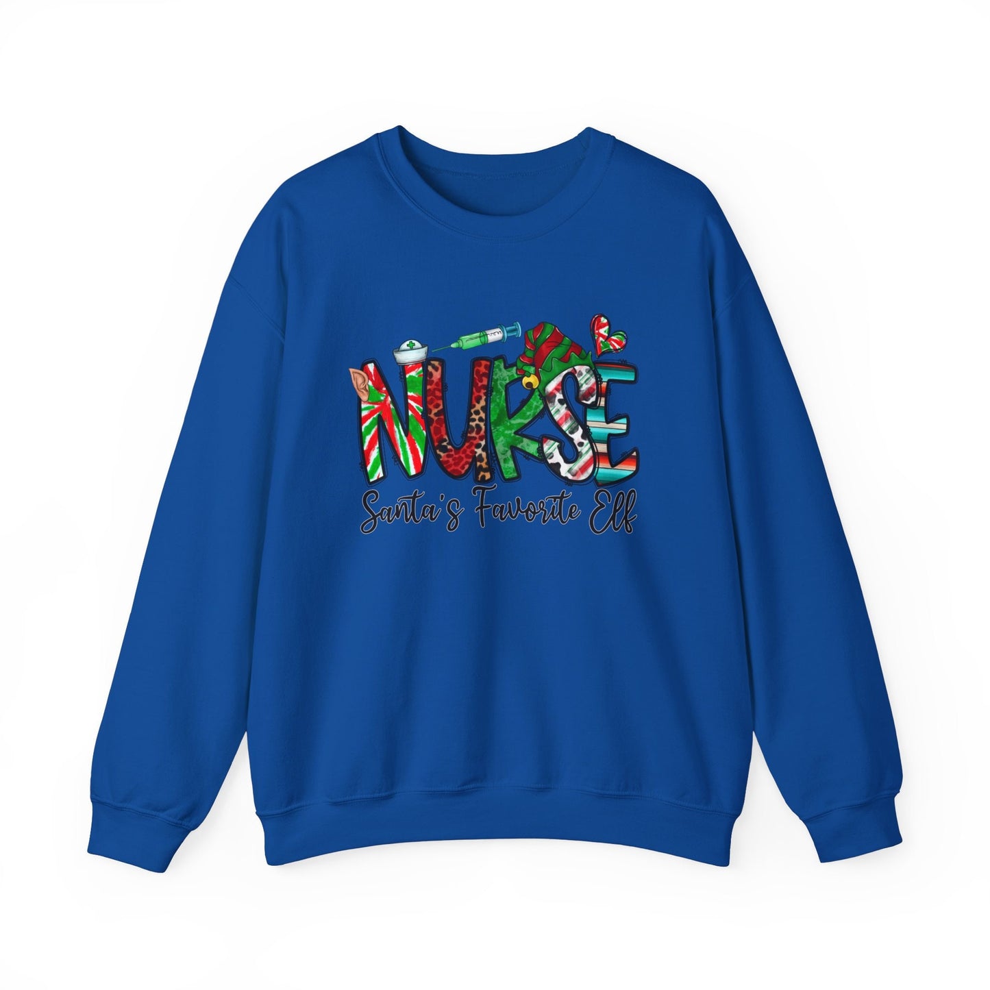 Sweat-shirt de Noël préféré du lutin du Père Noël, chemise d'elfe, sweat-shirt de vacances, chemise cadeau du Père Noël, sweat-shirt unisexe, cadeau pour elle, cadeau pour lui