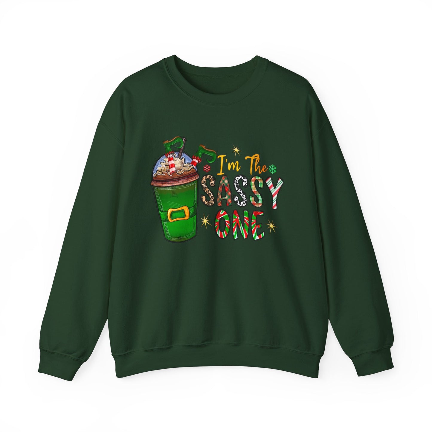 Sweat-shirt de Noël Sassy One, sweat-shirt cadeau de vacances Sassy Elf, chemise de Père Noël, sweat-shirt unisexe en mélange épais, cadeau pour elle, cadeau pour lui