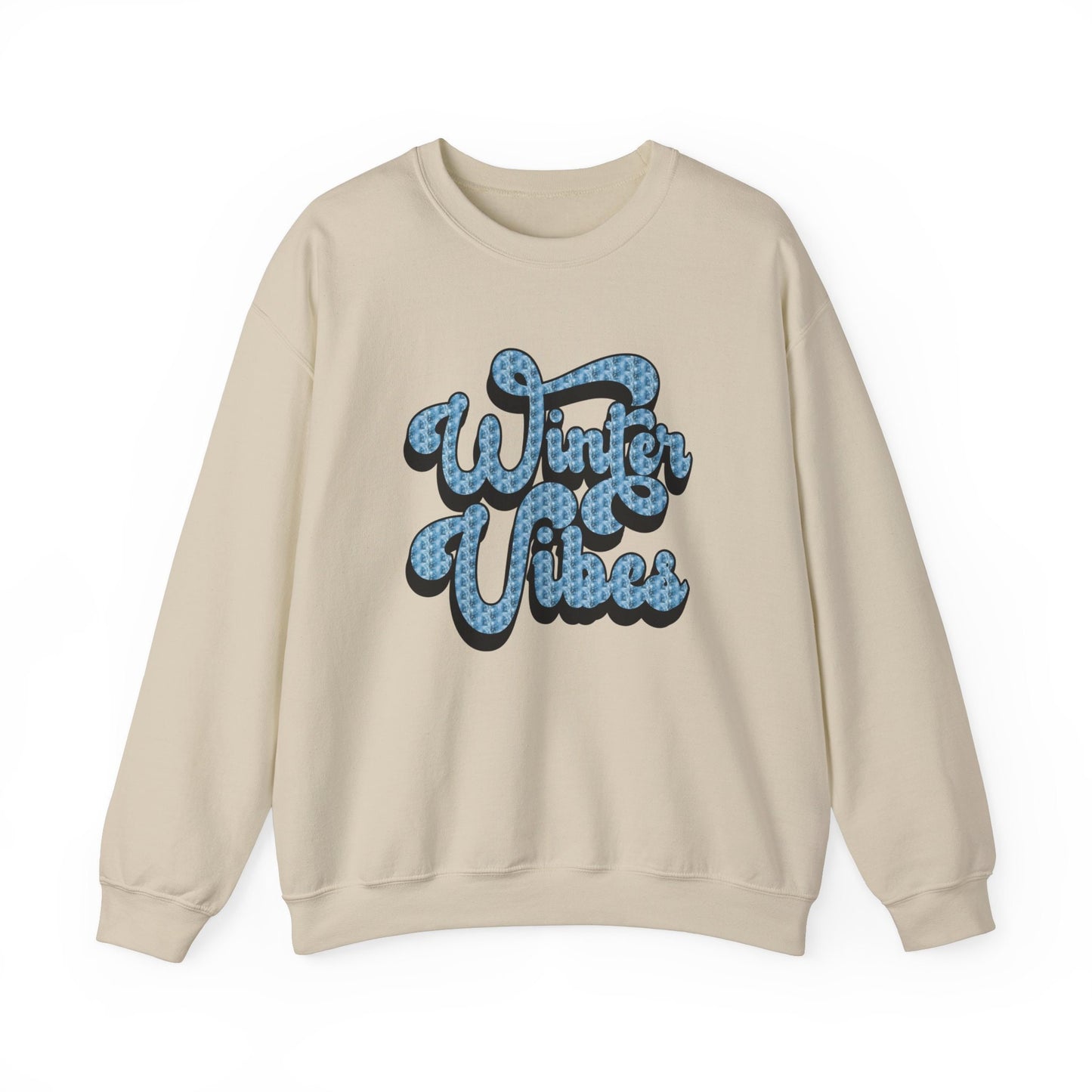 Sweat-shirt rétro Winter Vibes, sweat-shirt cadeau inspirant, sweat-shirt cadeau de vacances, sweat-shirt cadeau unisexe, cadeau pour elle et lui