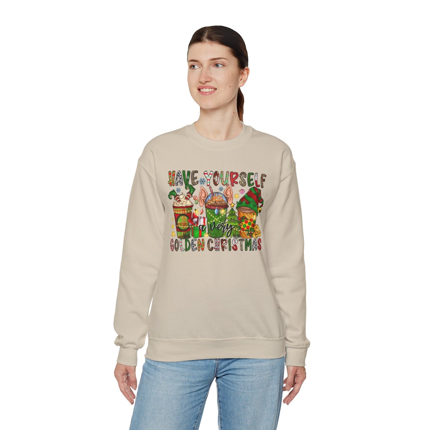 Sweat-shirt de Noël « Ayez-vous un sweat-shirt doré », cadeau de Noël, sweat-shirt unisexe pour les vacances d'hiver, cadeau pour elle, cadeau pour lui