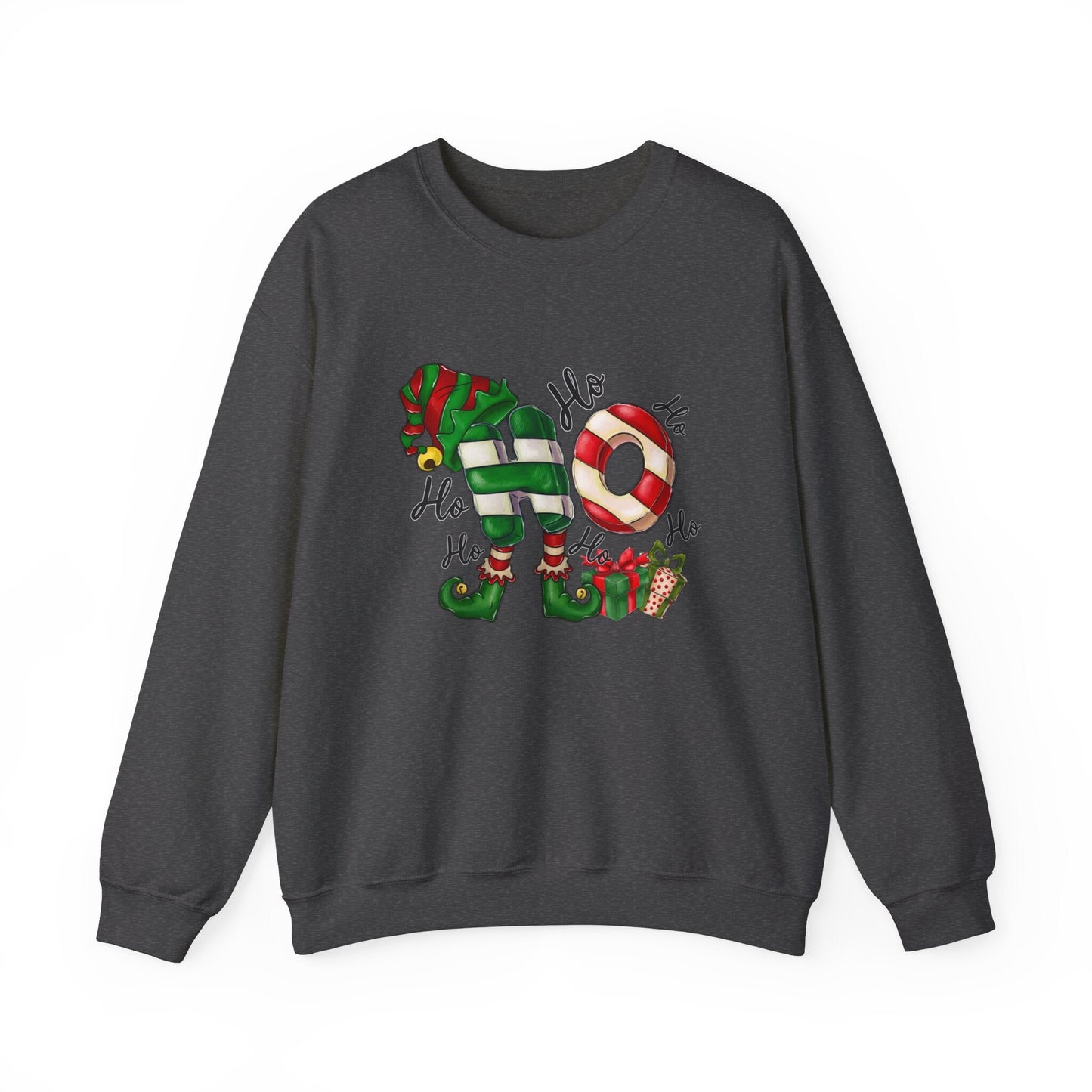 Sweat-shirt de Noël Ho Ho Ho Elf, chemise cadeau de Noël Père Noël, sweat-shirt cadeau unisexe de Noël pour les vacances d'hiver des elfes, cadeau pour elle, cadeau pour lui