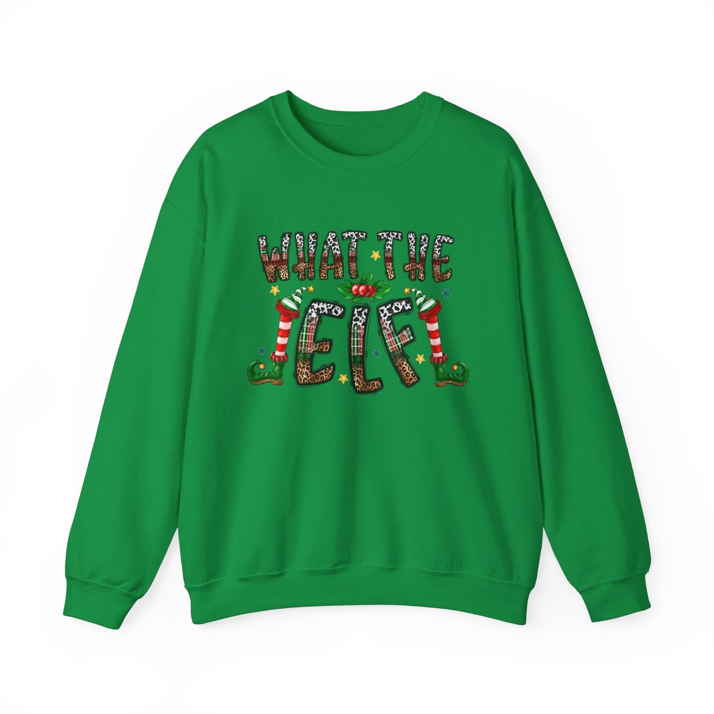 What the Elf Sweatshirt, Christmas Long Sleeves Shirt, Holidays Gift Sweatshirt, Winter Sweatshirt, Xmas Unisex Gift Sweatshirt